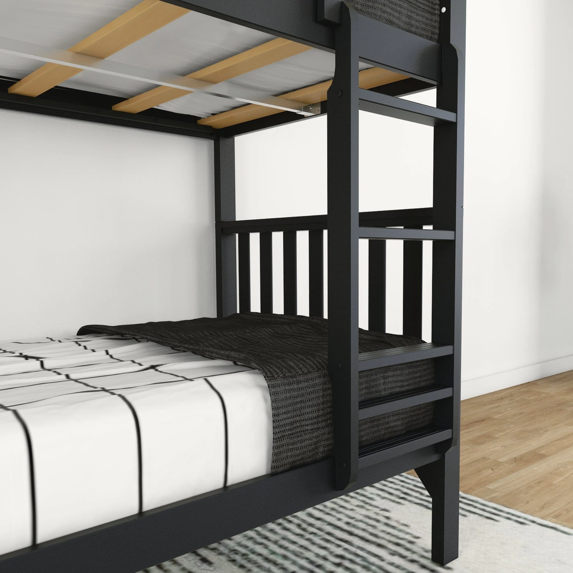 Scandinavian Twin Over Twin Bunk Bed - Image 19