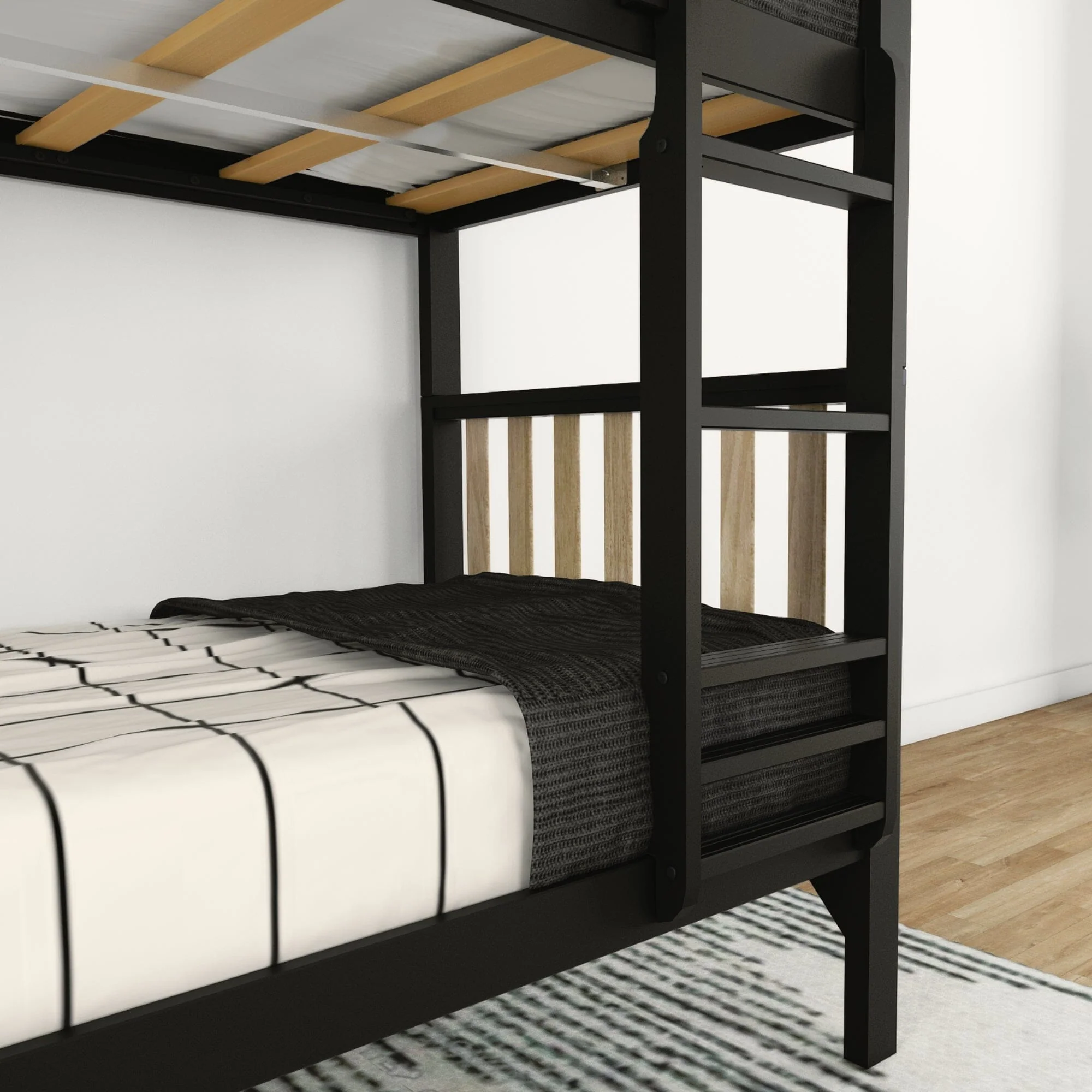 Scandinavian Twin Over Twin Bunk Bed - Image 20