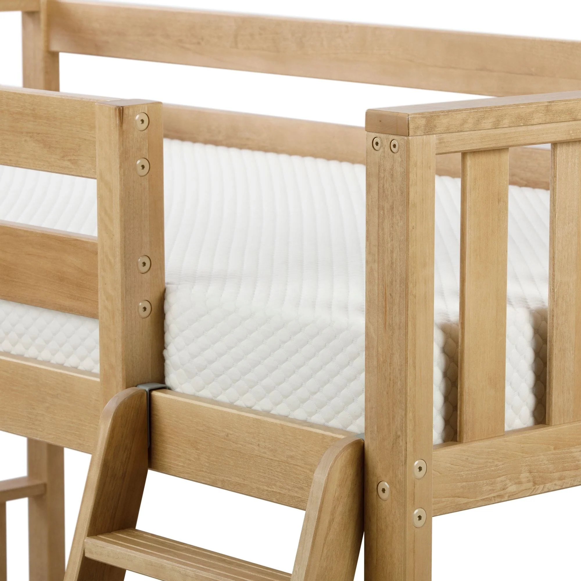 Scandinavian Twin Over Twin Low Bunk Bed - Image 18