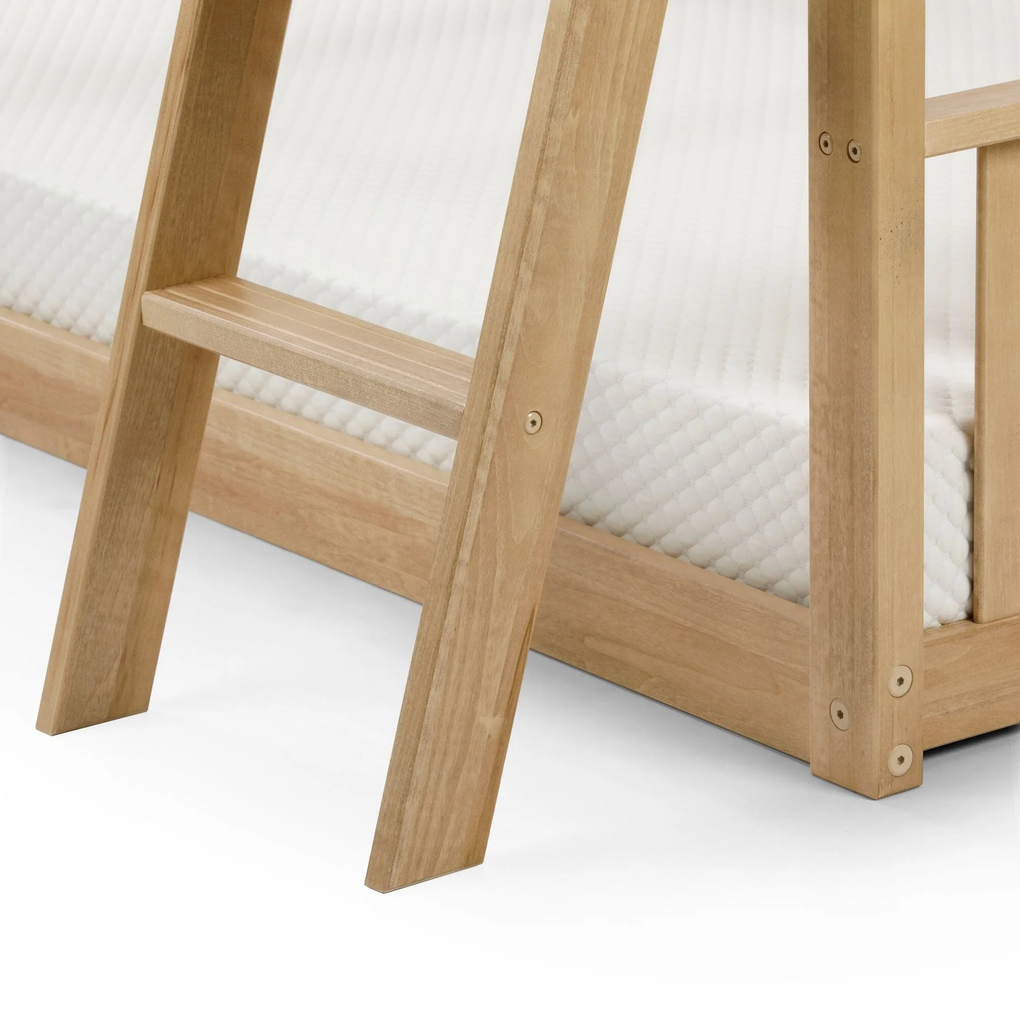 Scandinavian Twin Over Twin Low Bunk Bed - Image 26