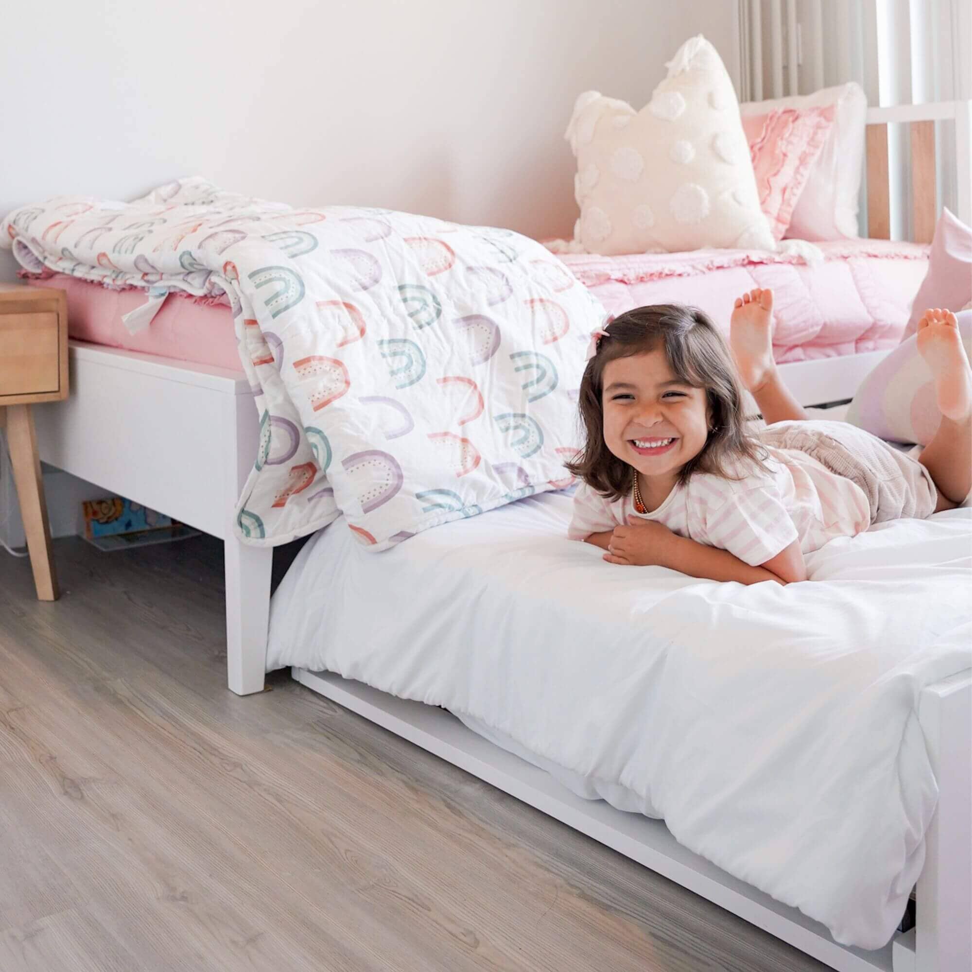 Scandinavian Twin Bed With Trundle - Image 25