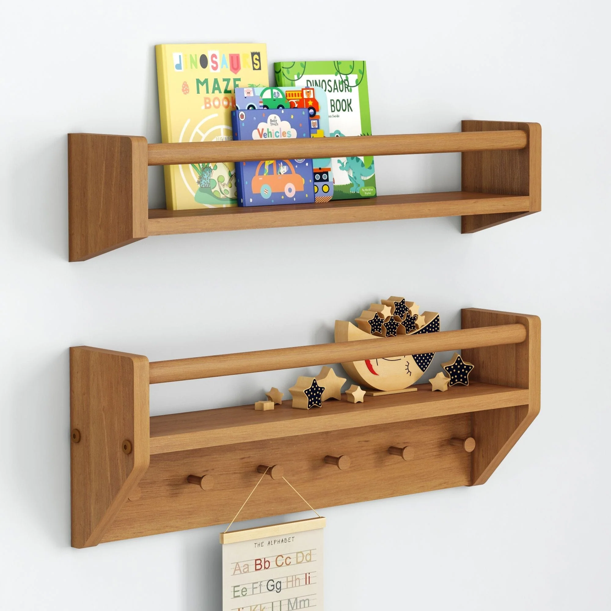 Sidekick Shelf & Wall Shelf With Pegs Bundle - Image 2