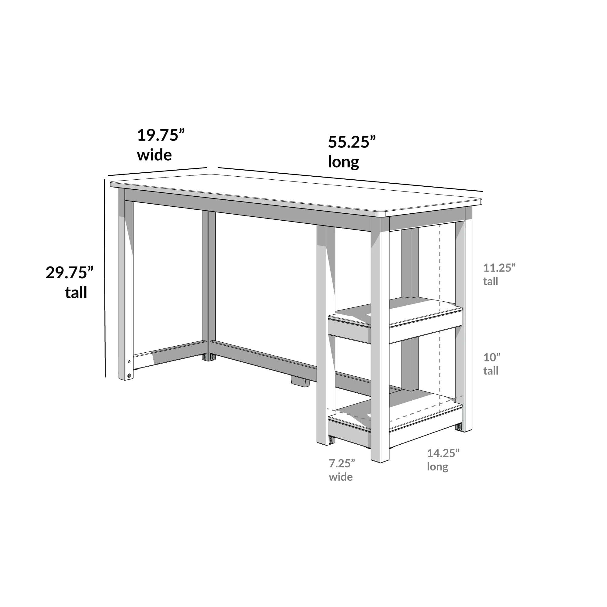 Desk with Shelves - Image 49