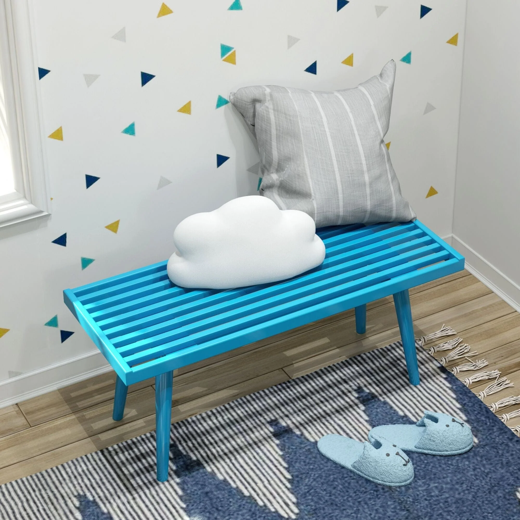 Solid Wood Medium Bench - Image 10