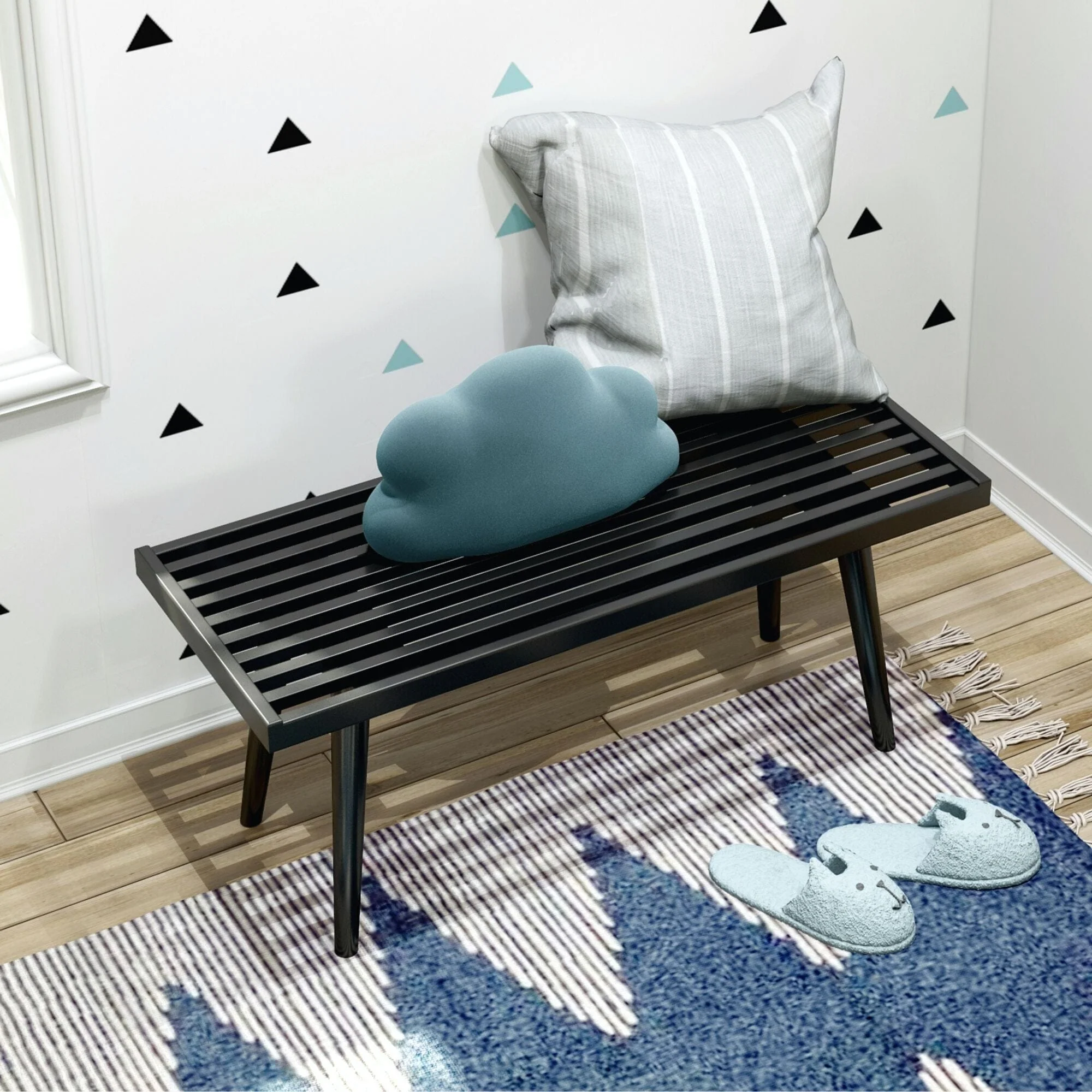 Solid Wood Medium Bench - Image 12