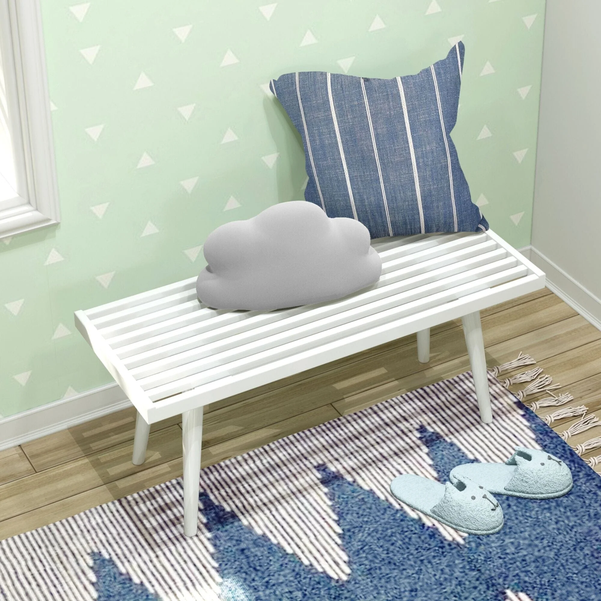 Solid Wood Medium Bench - Image 9