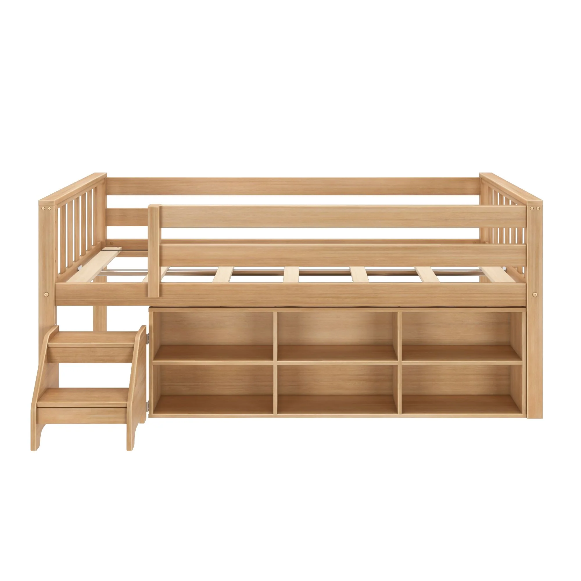 Soren Twin Ultra Low Loft Bed With Bookcase - Image 12