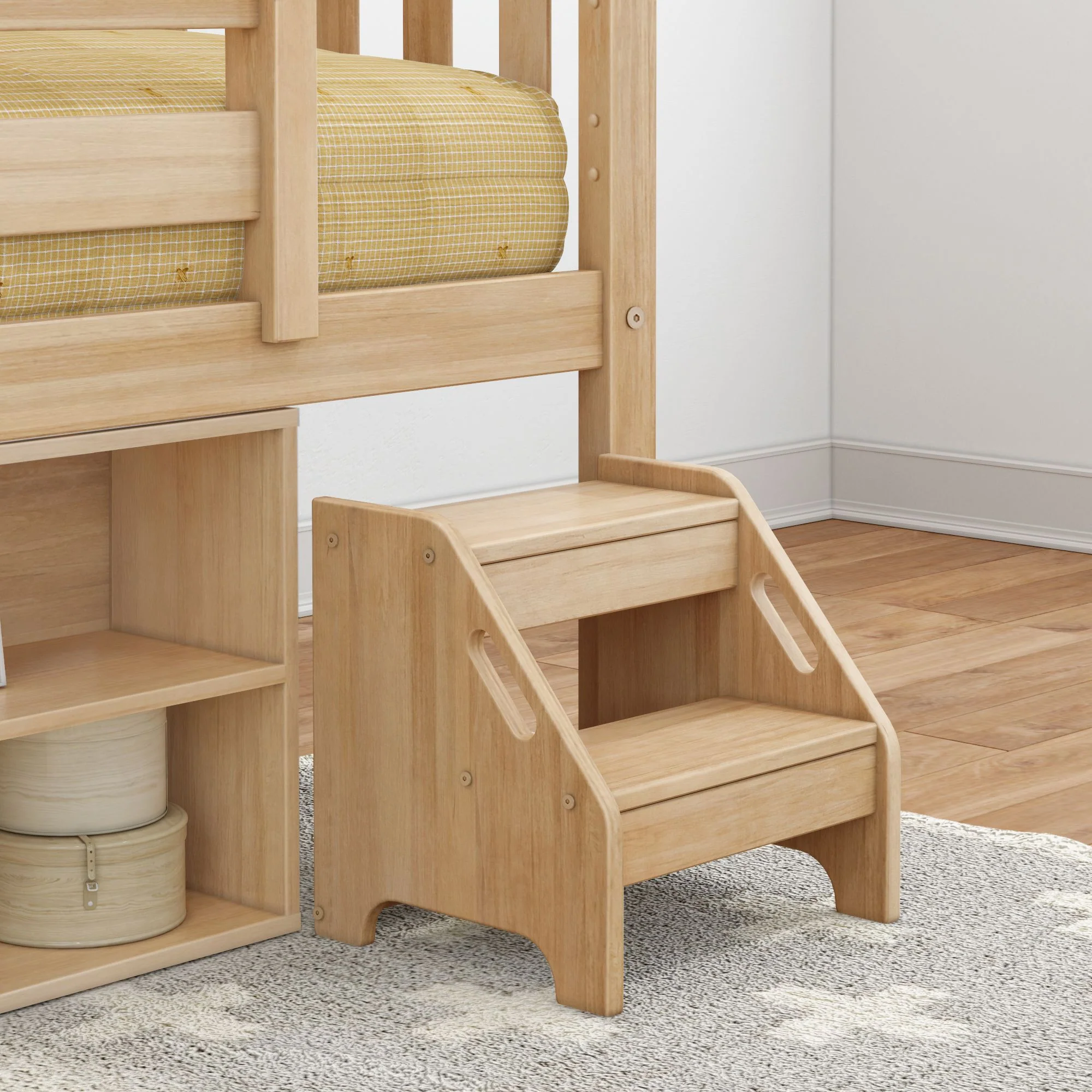 Soren Twin Ultra Low Loft Bed With Bookcase - Image 14
