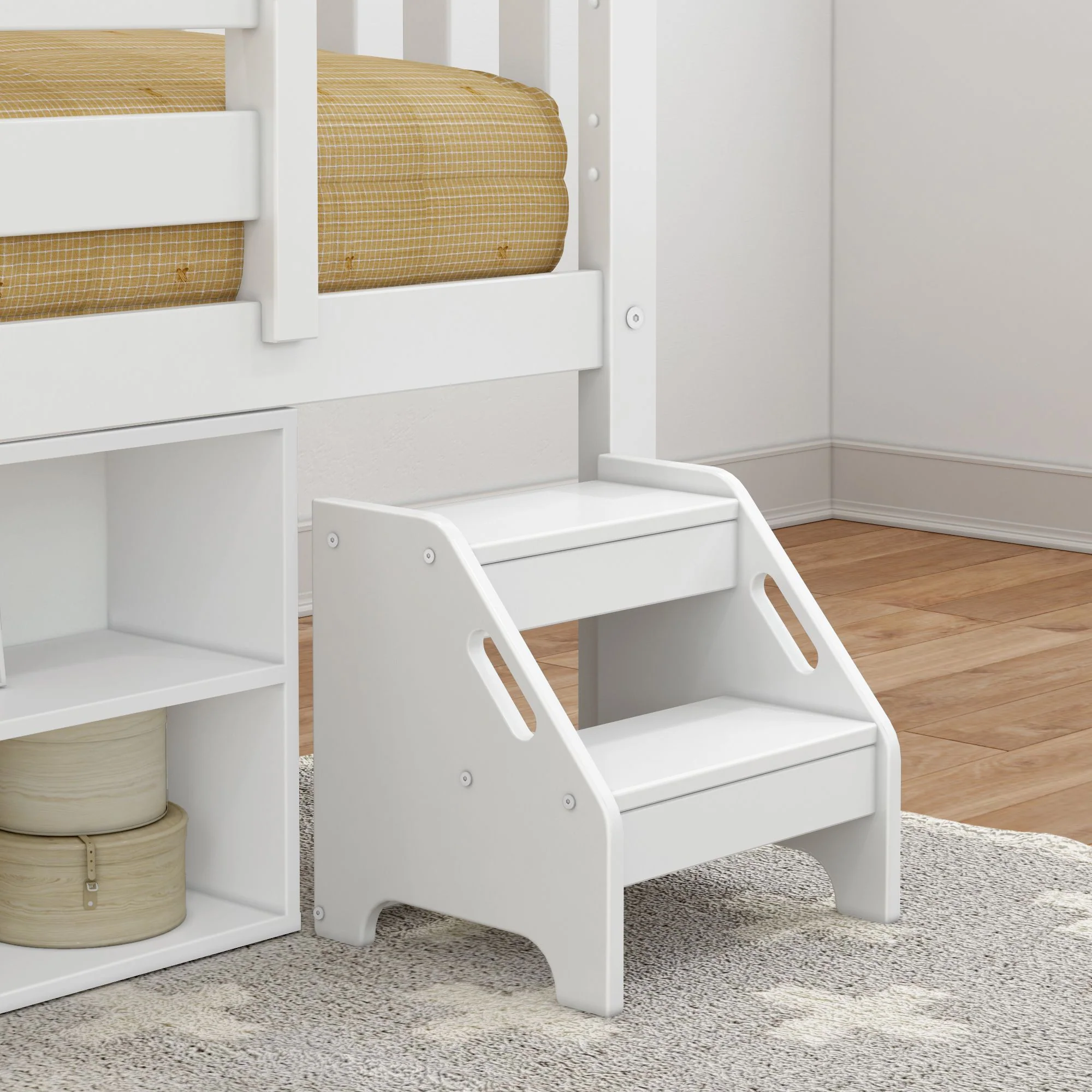 Soren Twin Ultra Low Loft Bed With Bookcase - Image 7