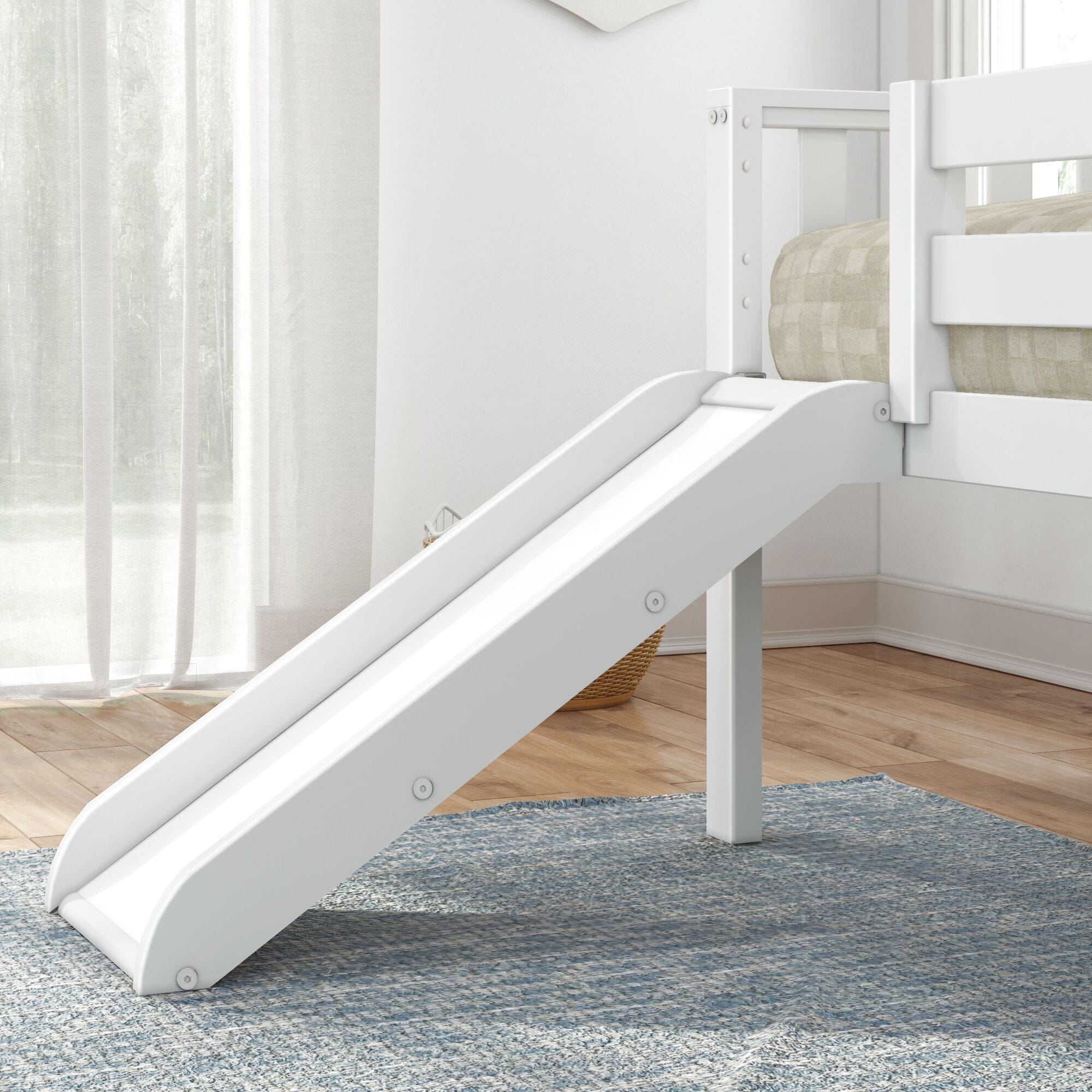 Soren Ultra Low Loft Bed With Slide - Image 11