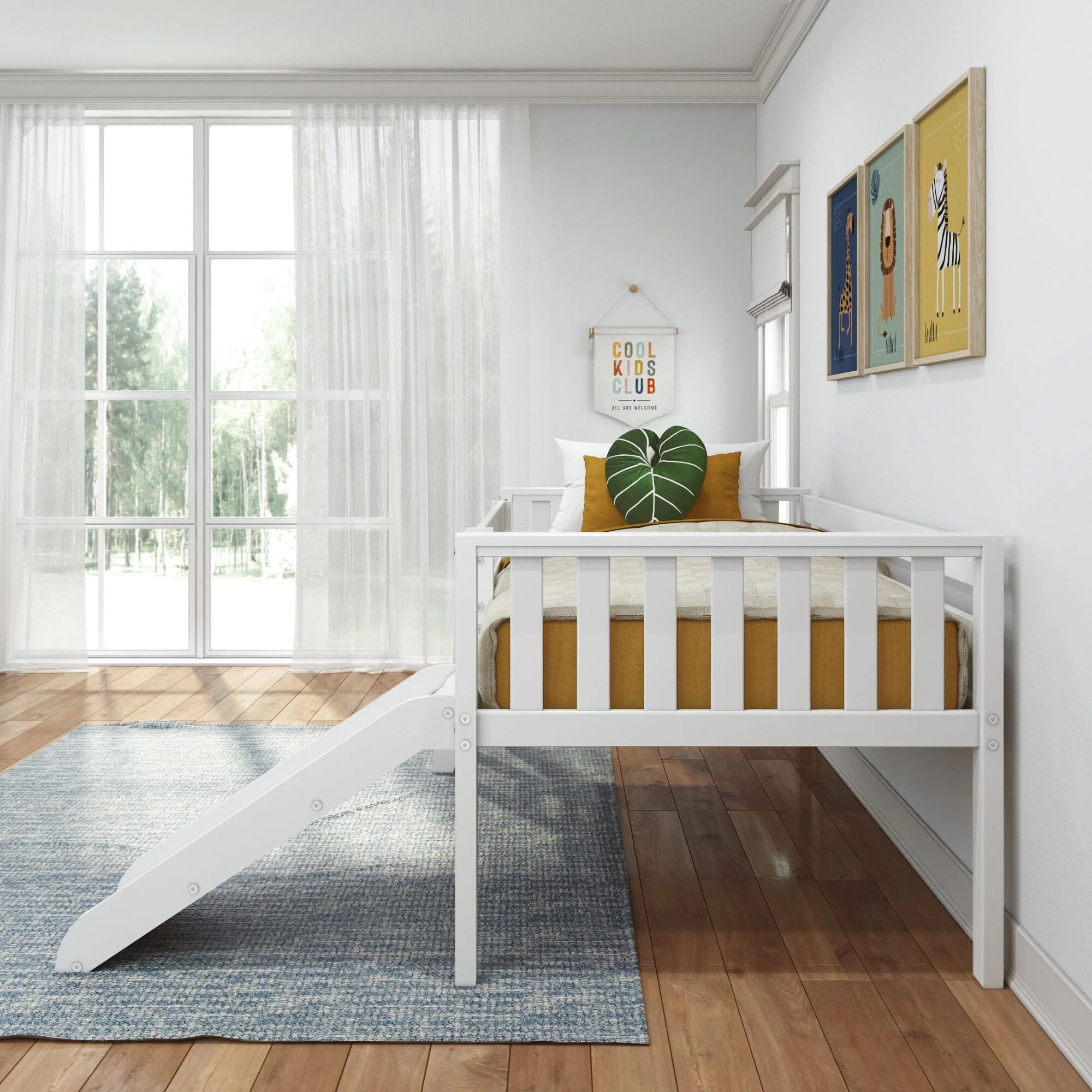 Soren Ultra Low Loft Bed With Slide - Image 13
