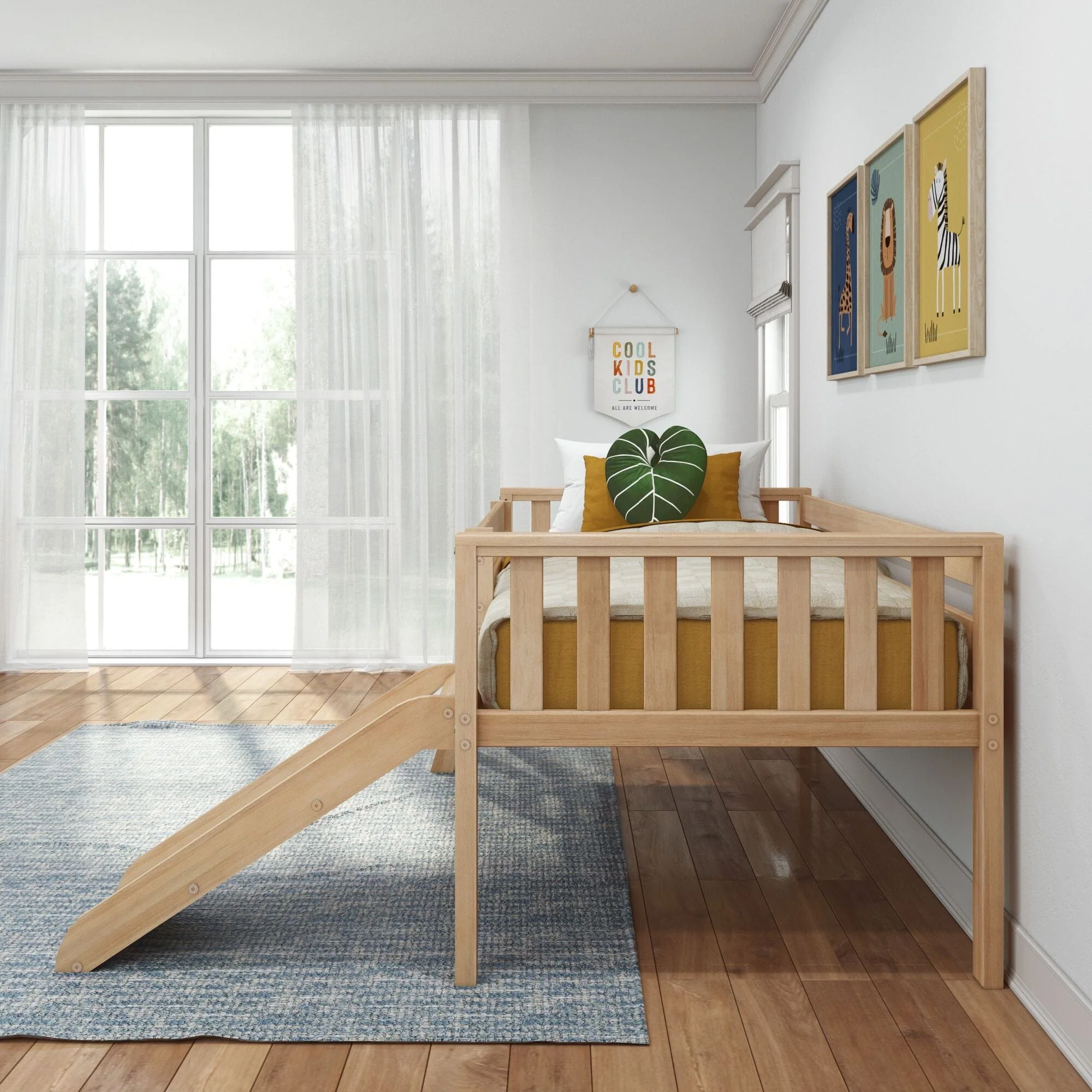 Soren Ultra Low Loft Bed With Slide - Image 14