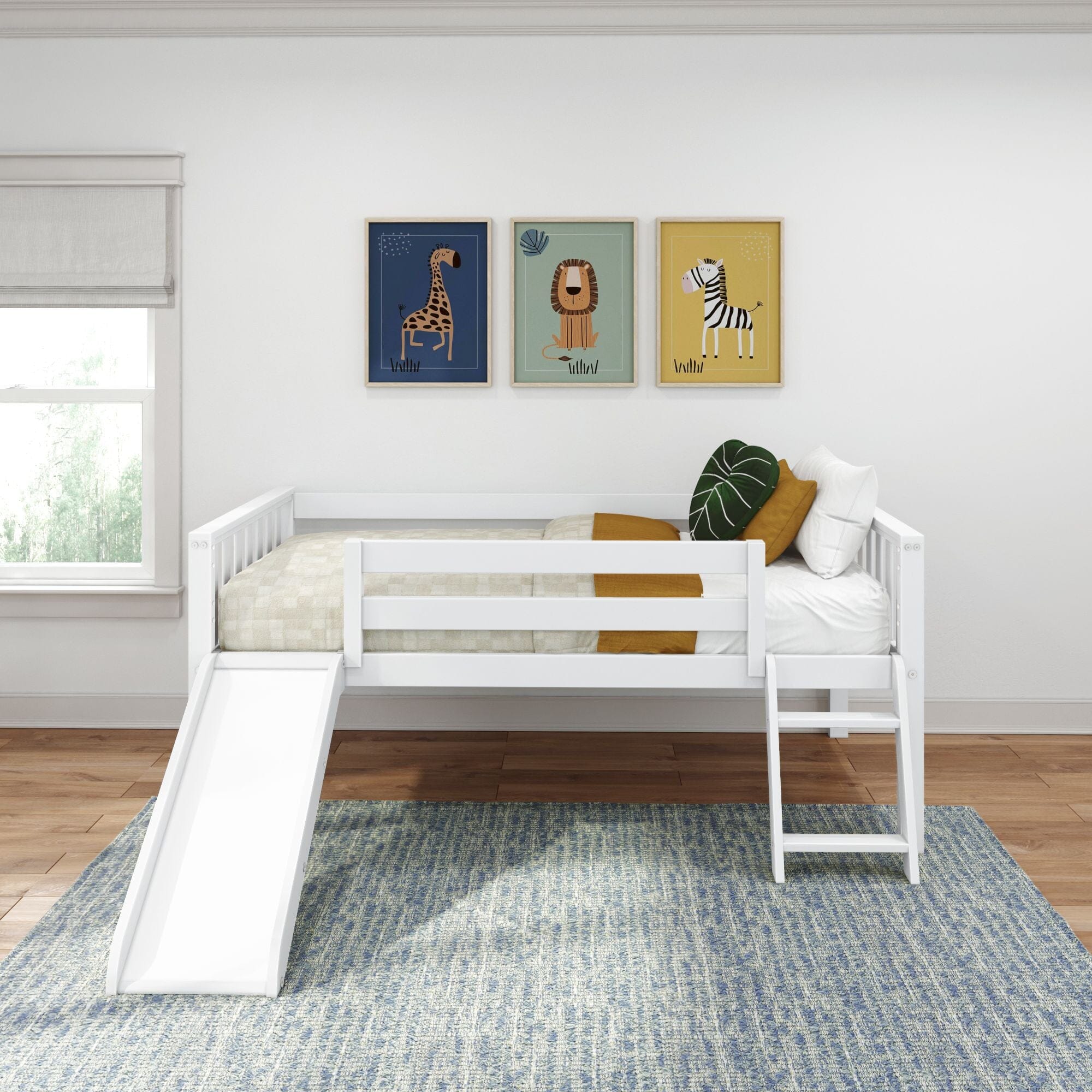 Soren Ultra Low Loft Bed With Slide - Image 3