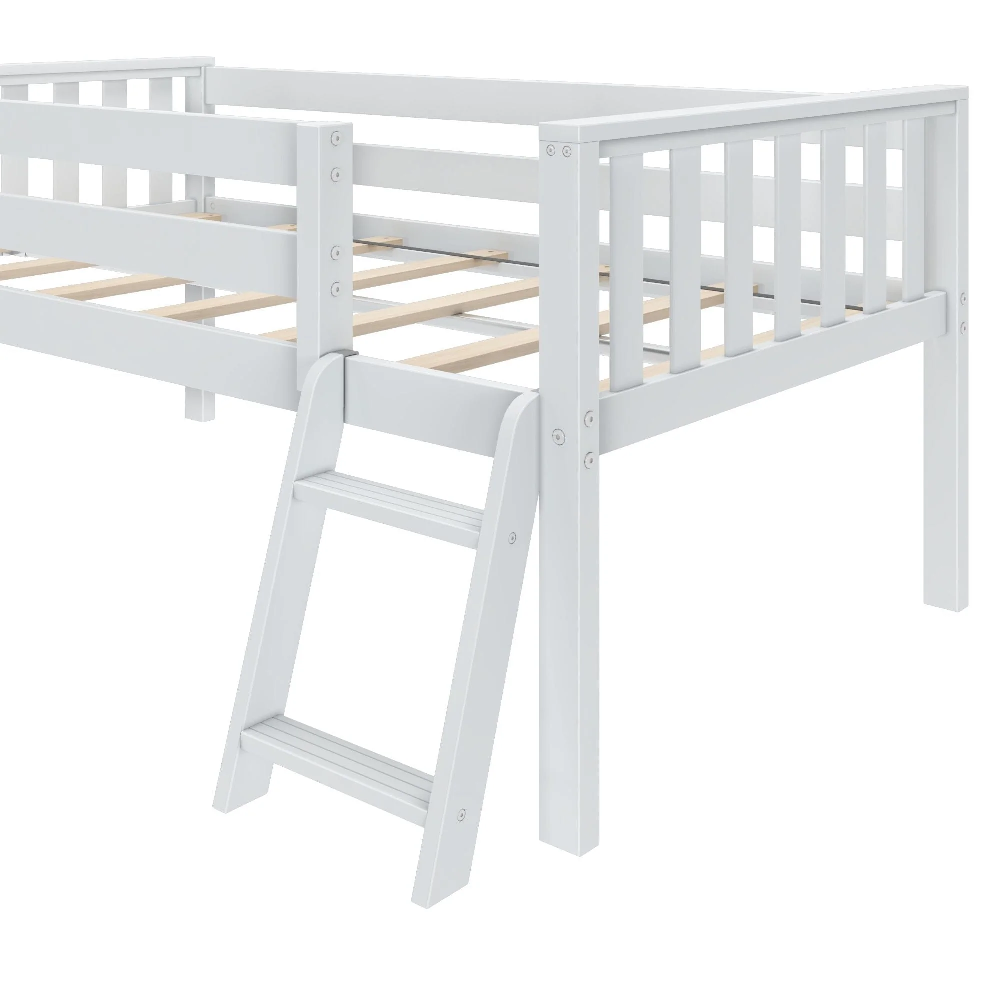 Soren Ultra Low Loft Bed With Slide - Image 9
