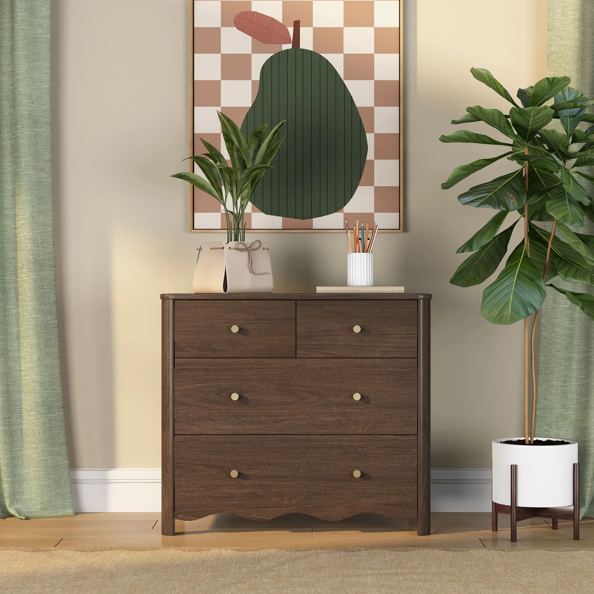 Sutton 4-Drawer Dresser - Image 8