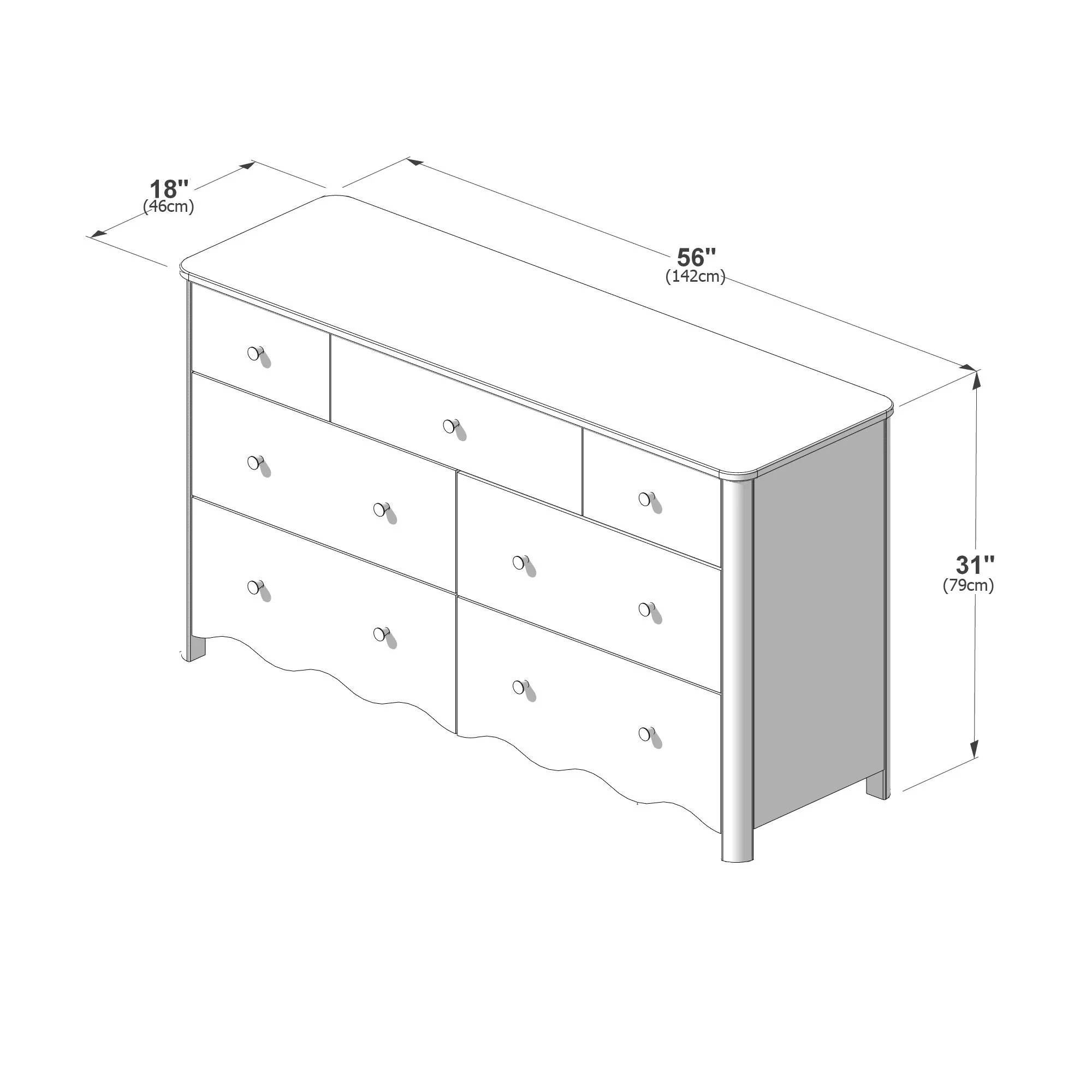 Sutton 7-Drawer Dresser - Image 38