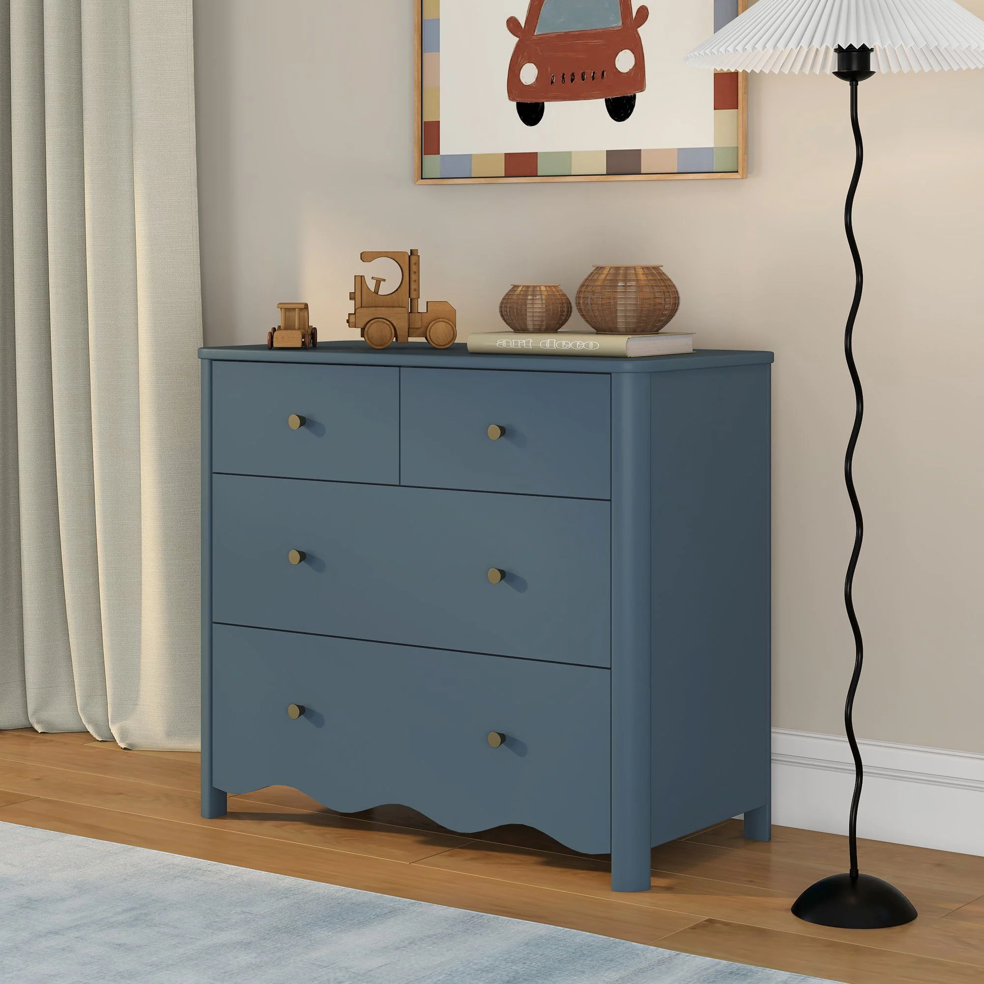 Sutton 4-Drawer Dresser - Image 6