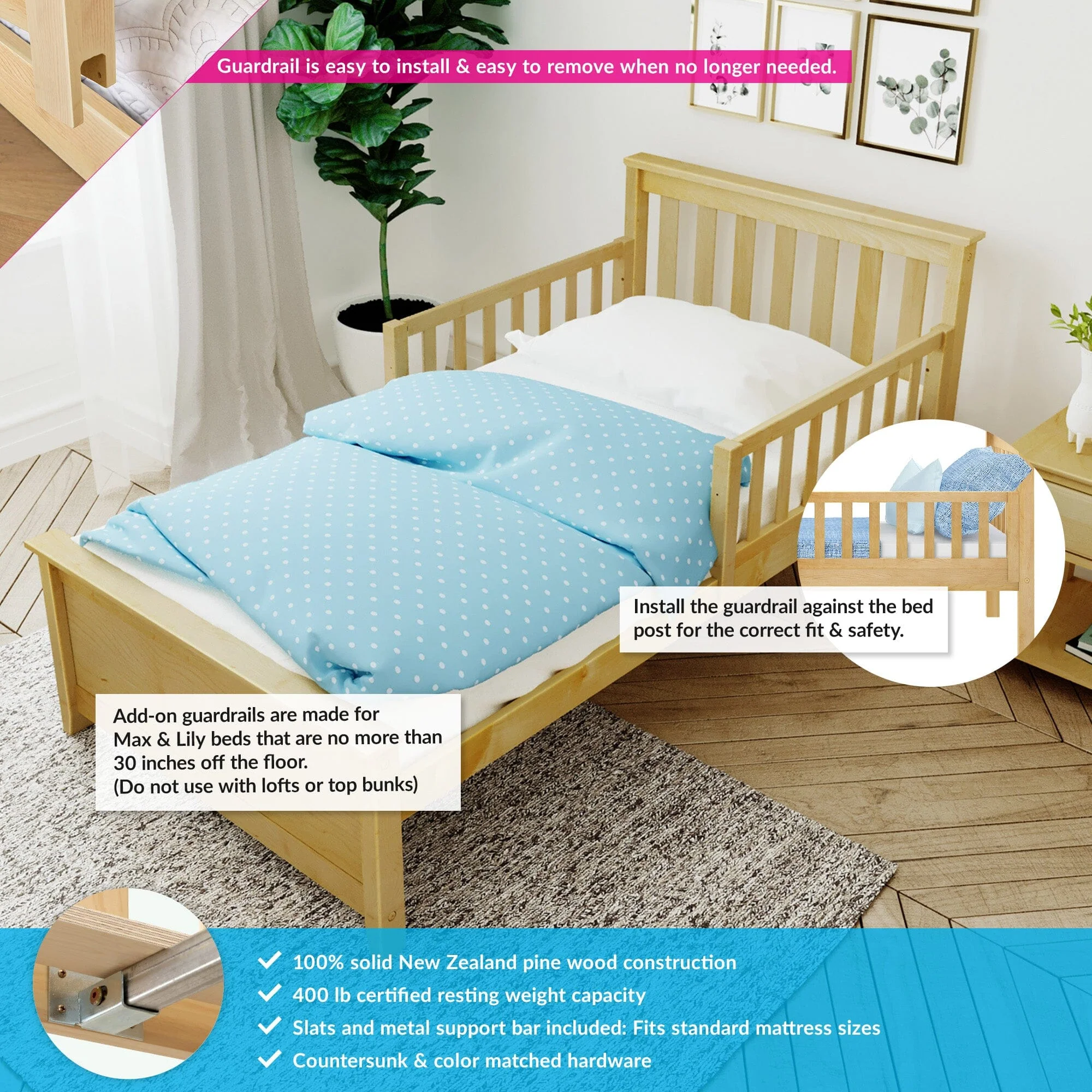 Twin Bed with Guard Rails - Image 15