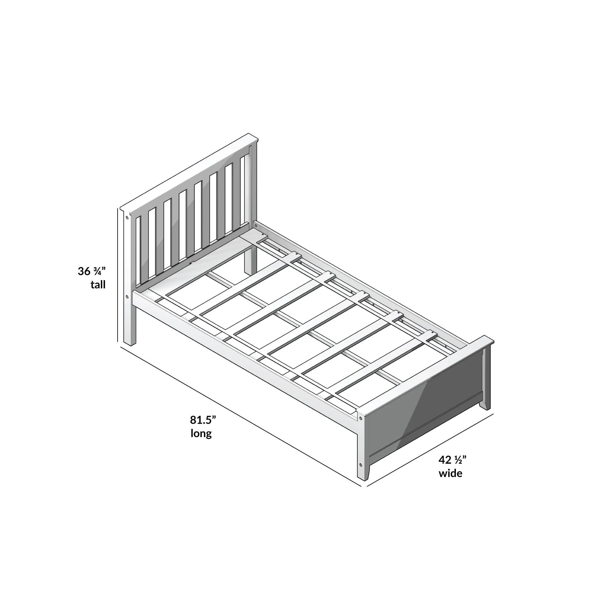 Twin Bed with Guard Rails - Image 68