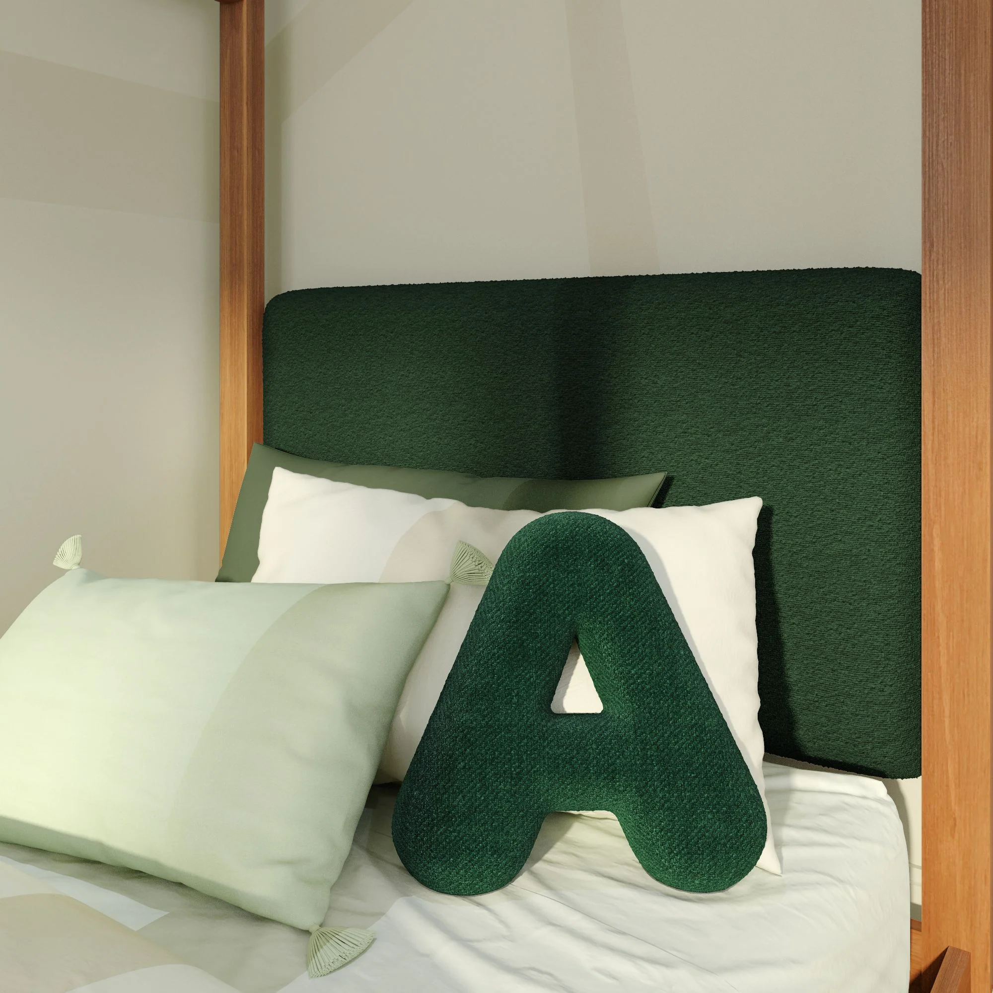 Twin House Bed With Floating Headboard - Image 80