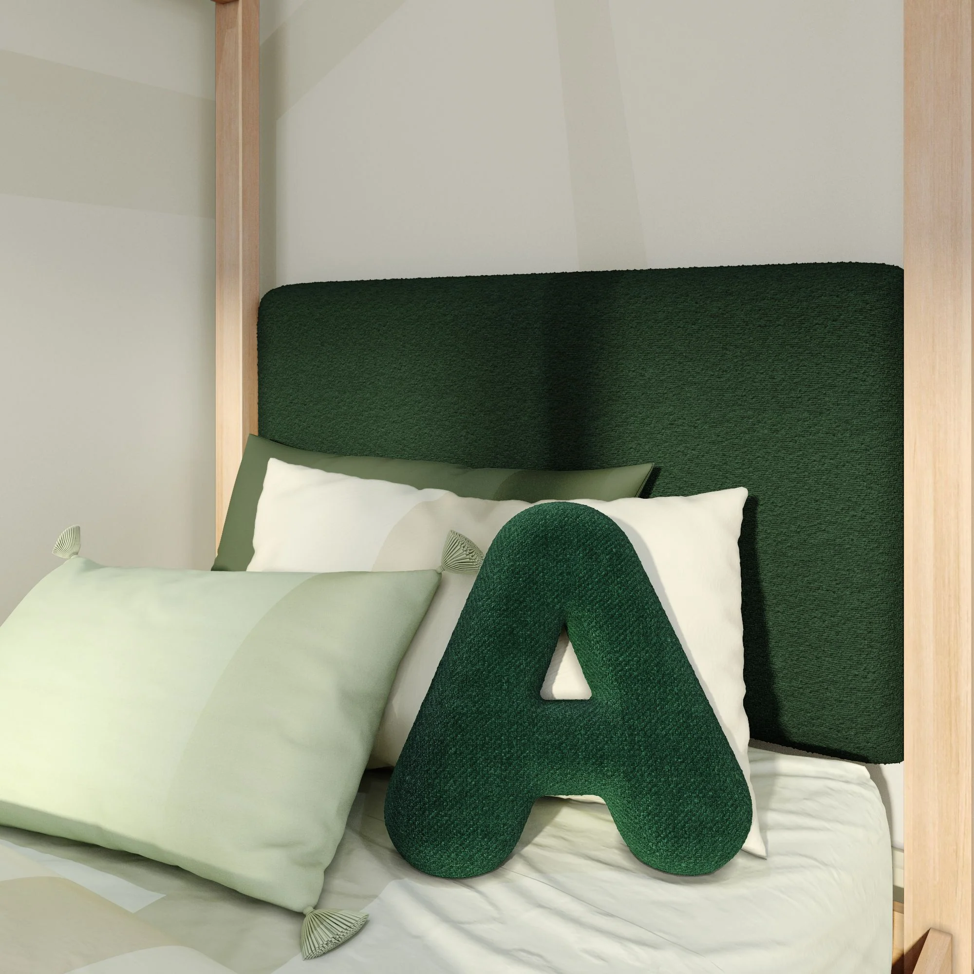 Twin House Bed With Floating Headboard - Image 81