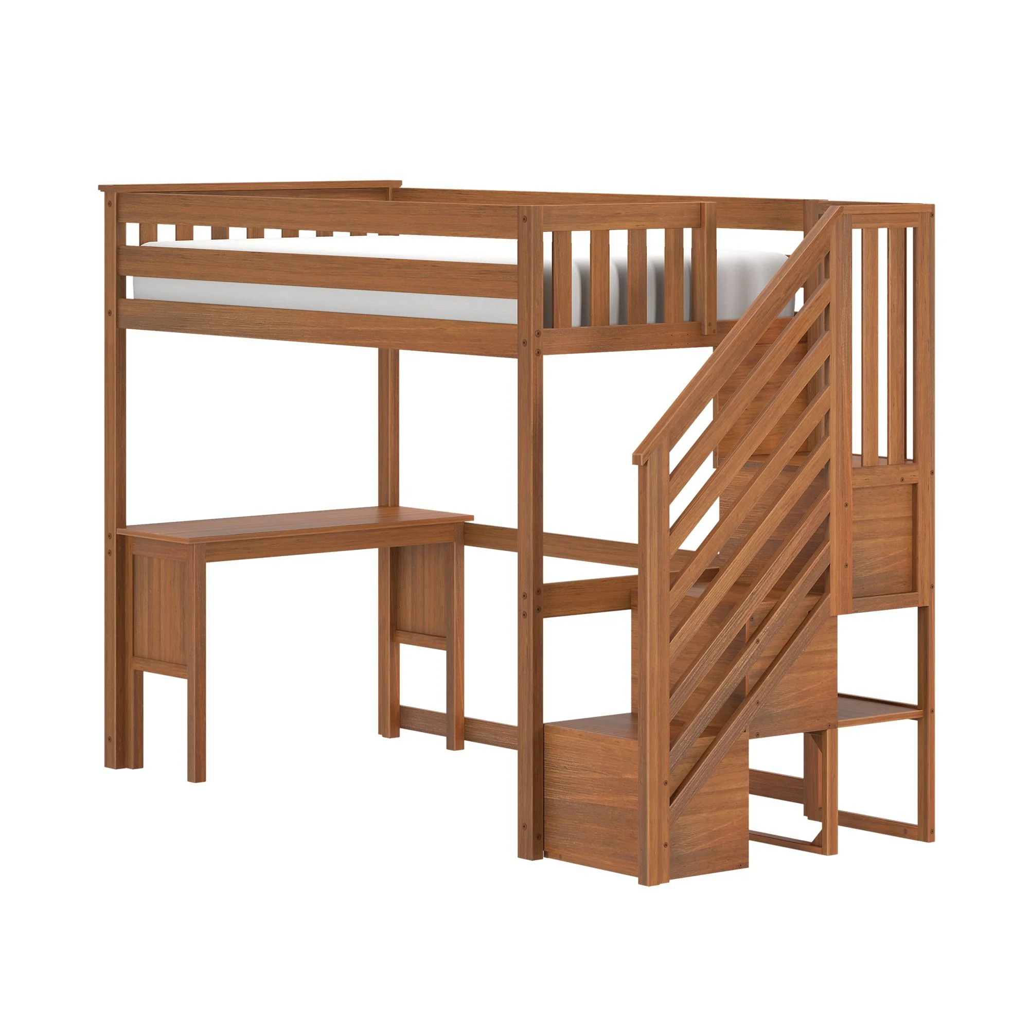 Twin Loft Bed With Desk & Stairs - Image 5