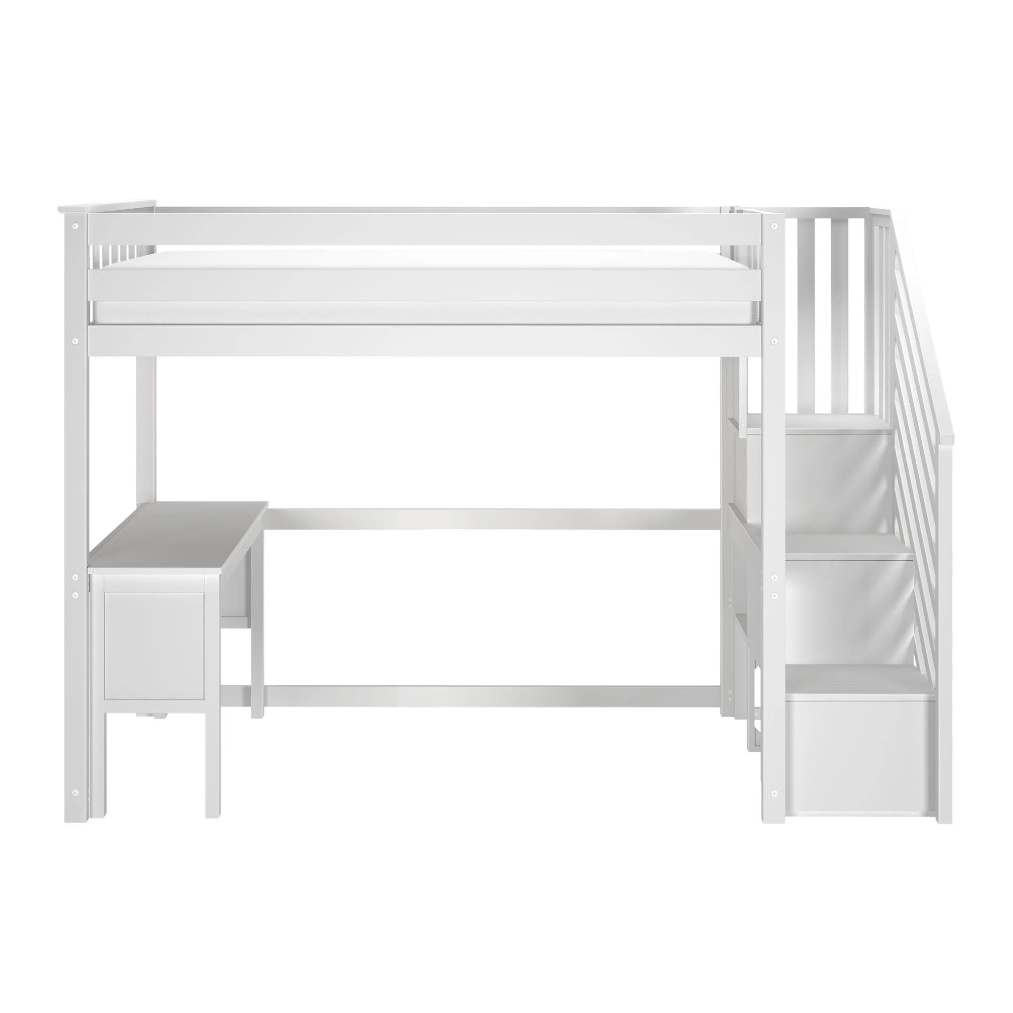 Twin Loft Bed With Desk & Stairs - Image 8