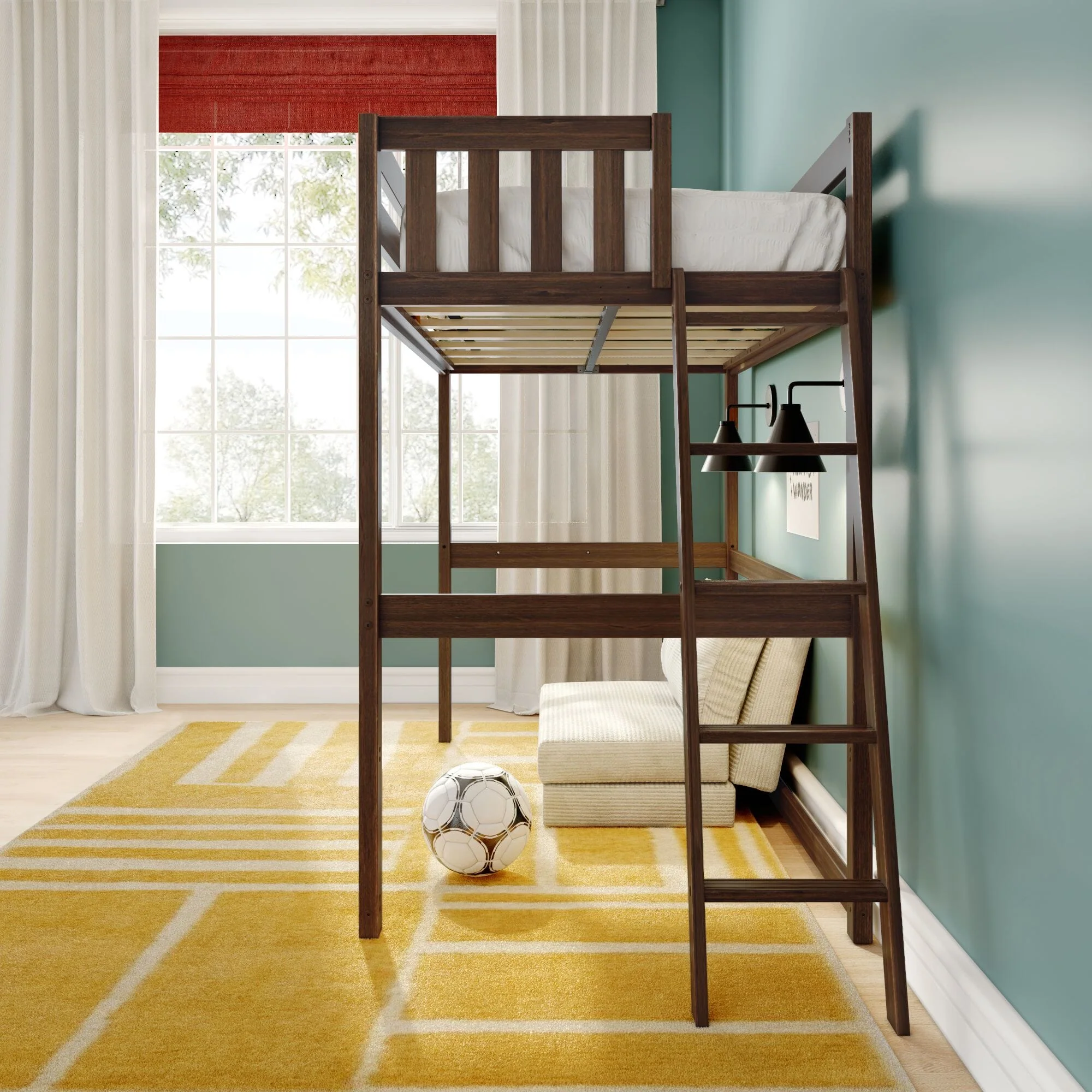 Twin Loft Bed With Ladder on End - Image 18