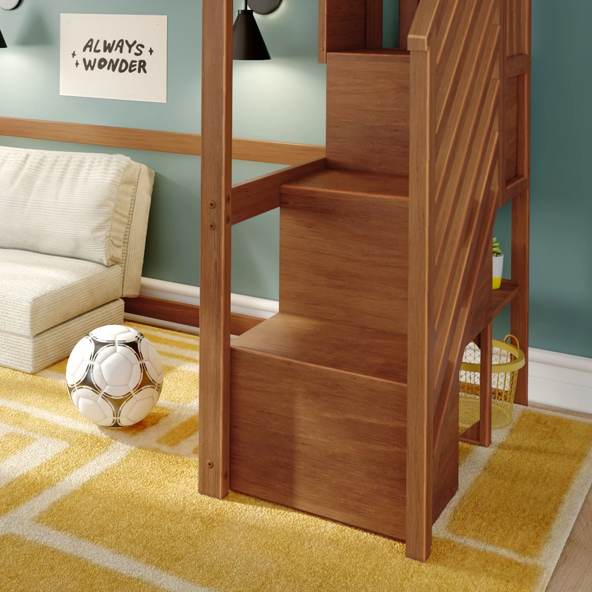 Twin Loft Bed With Stairs - Image 15