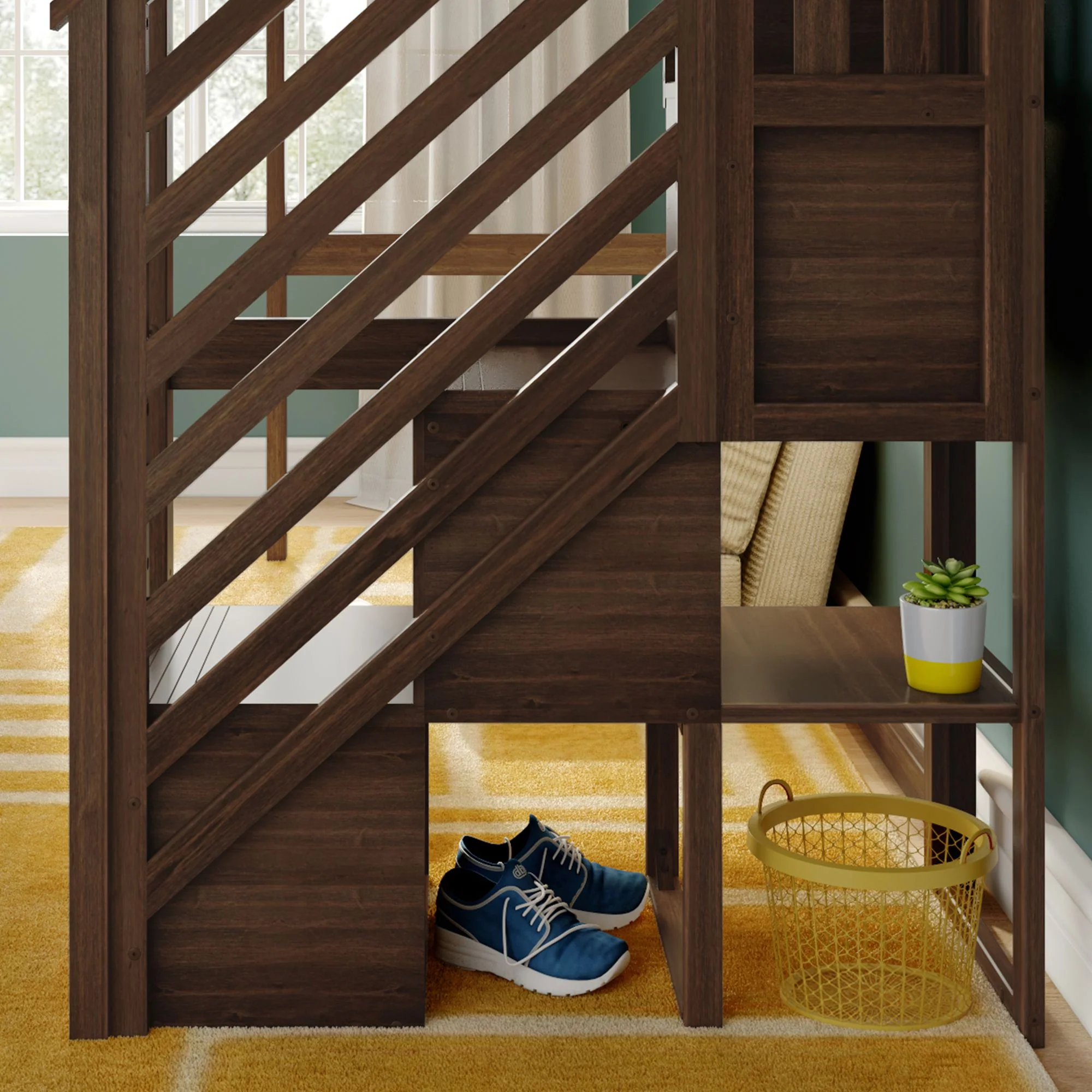 Twin Loft Bed With Stairs - Image 19