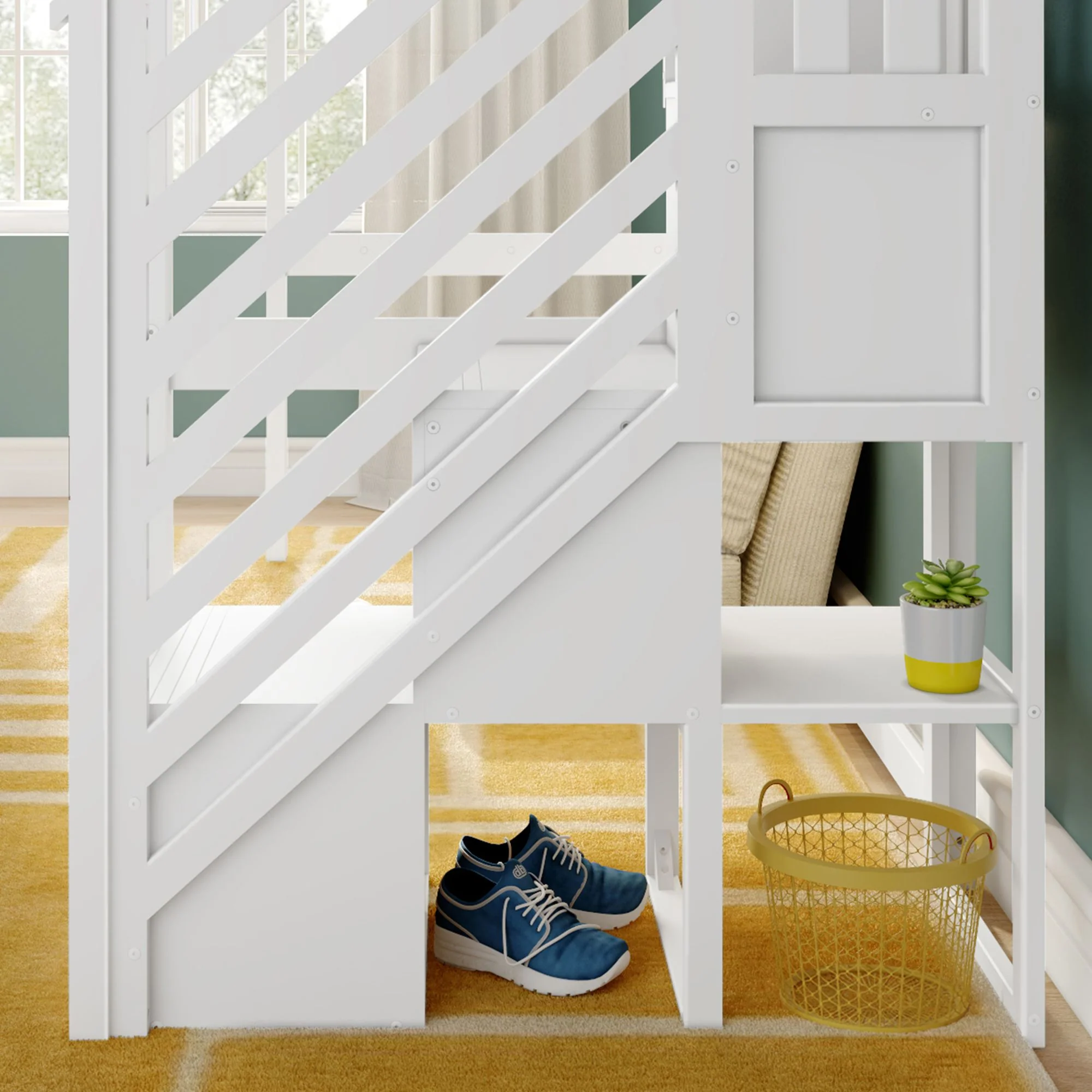 Twin Loft Bed With Stairs - Image 20