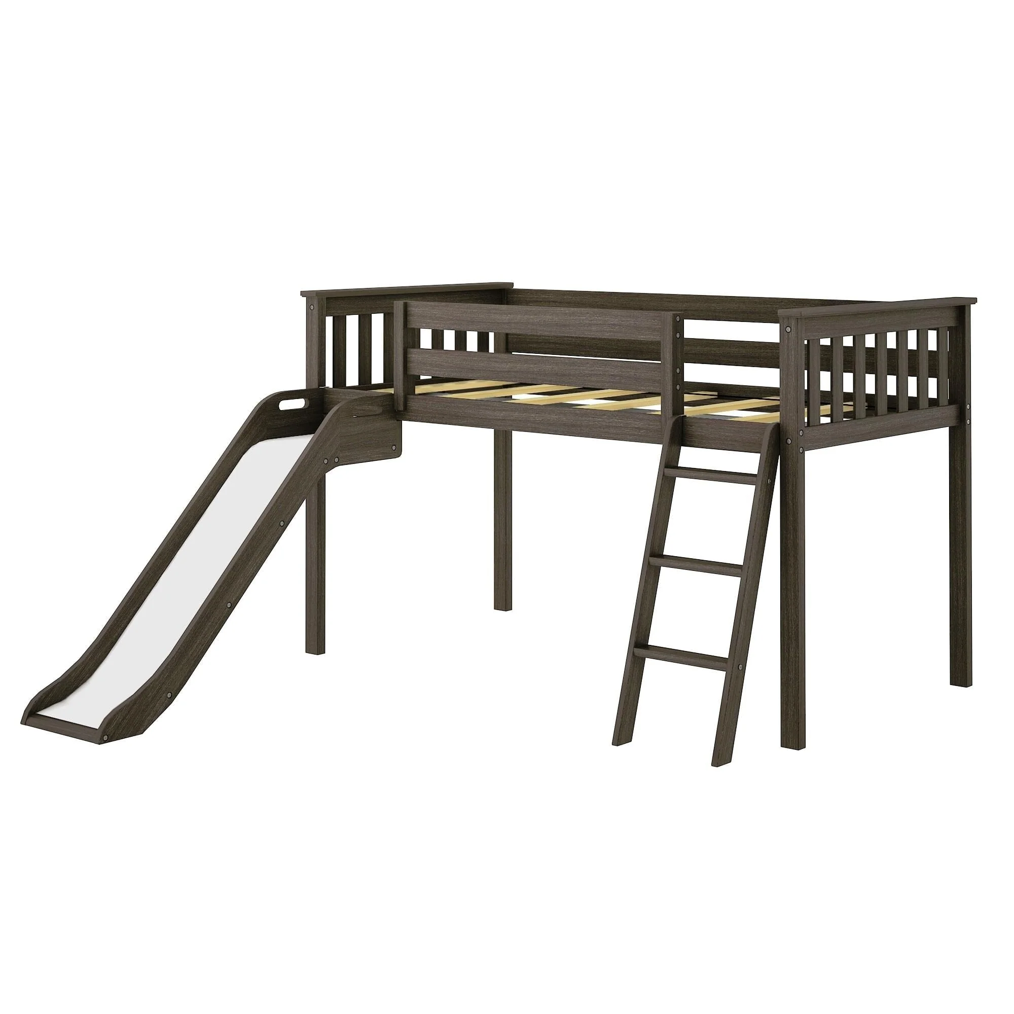 Twin Low Loft Bed With Slide - Image 10