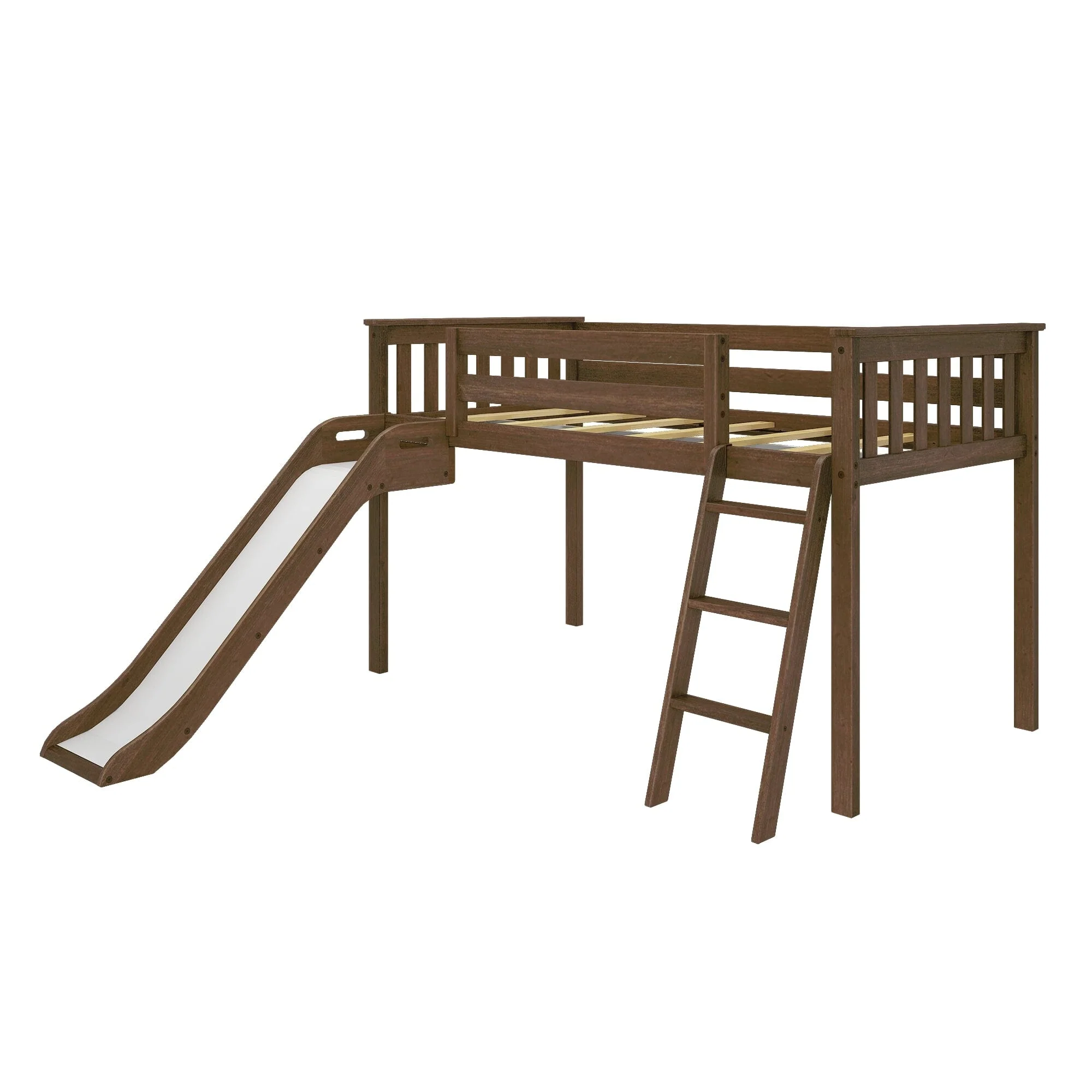Twin Low Loft Bed With Slide - Image 12