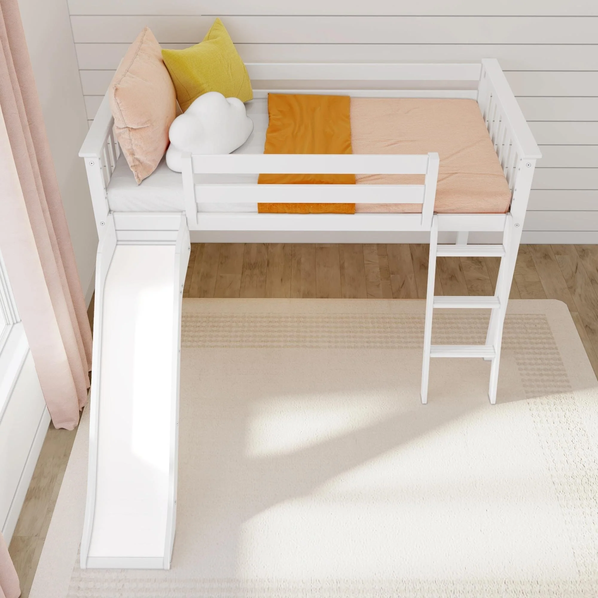 Twin Low Loft Bed With Slide - Image 21