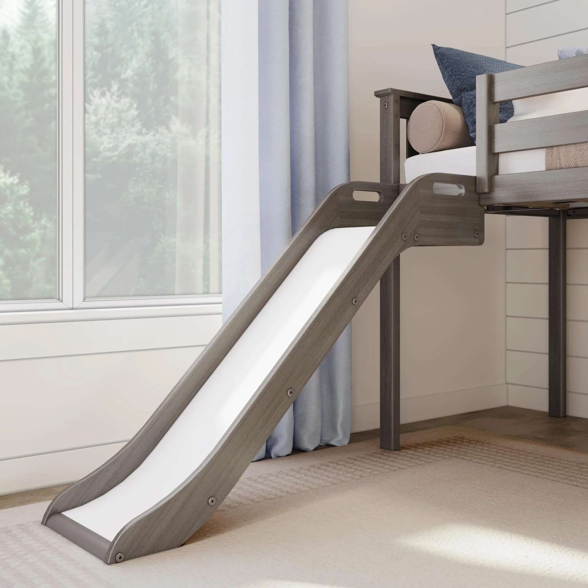 Twin Low Loft Bed With Slide - Image 6