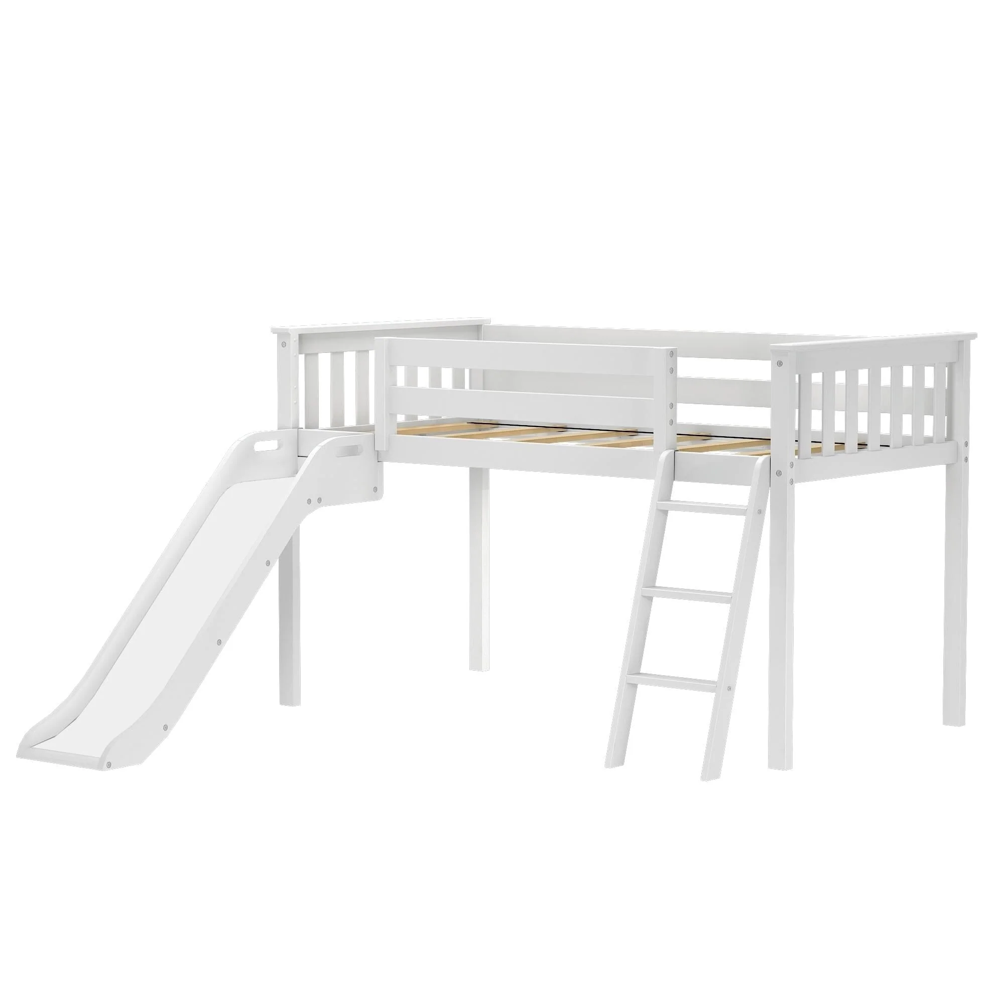 Twin Low Loft Bed With Slide - Image 9