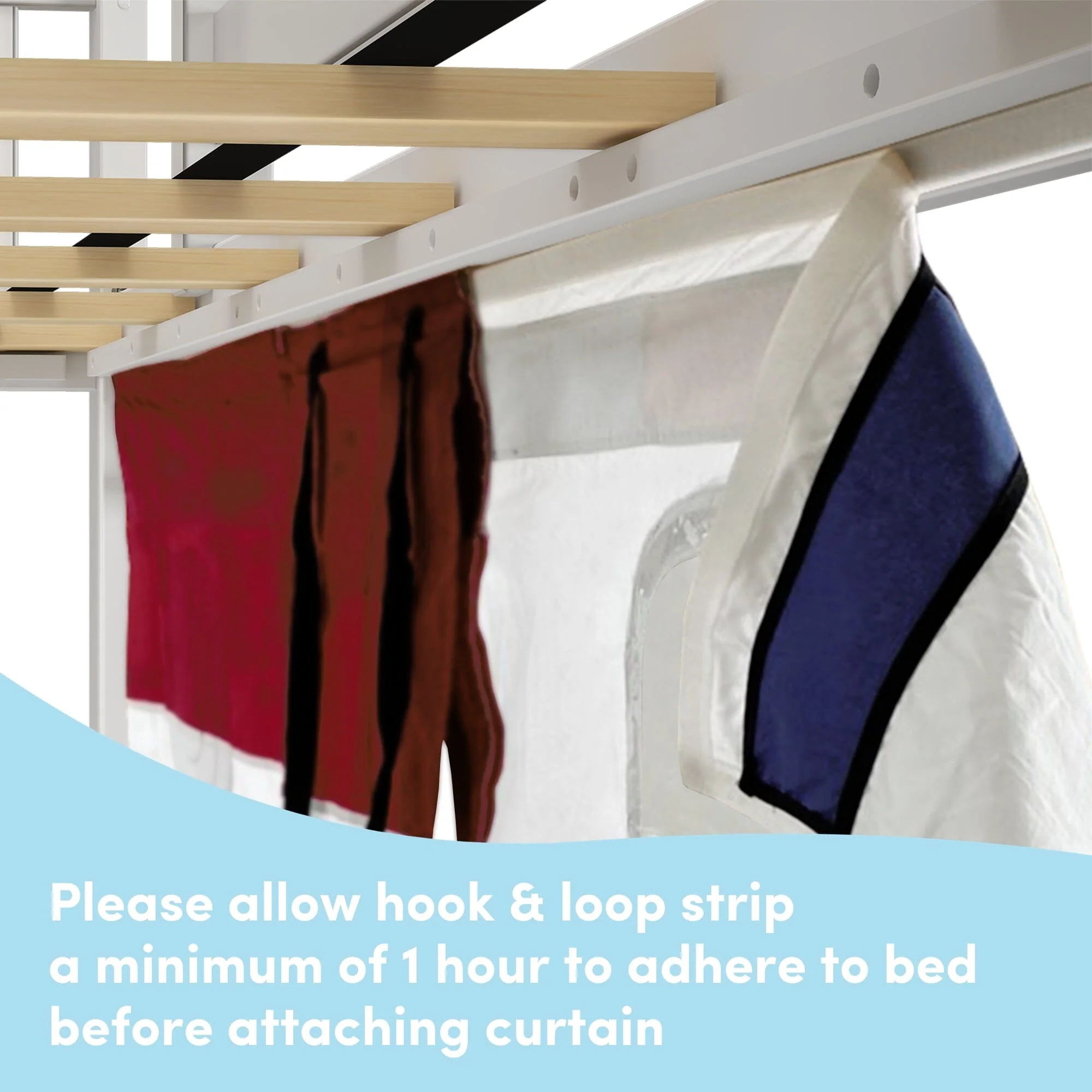 Twin Low Loft Bed with Slide & Firetruck Curtain - Image 9