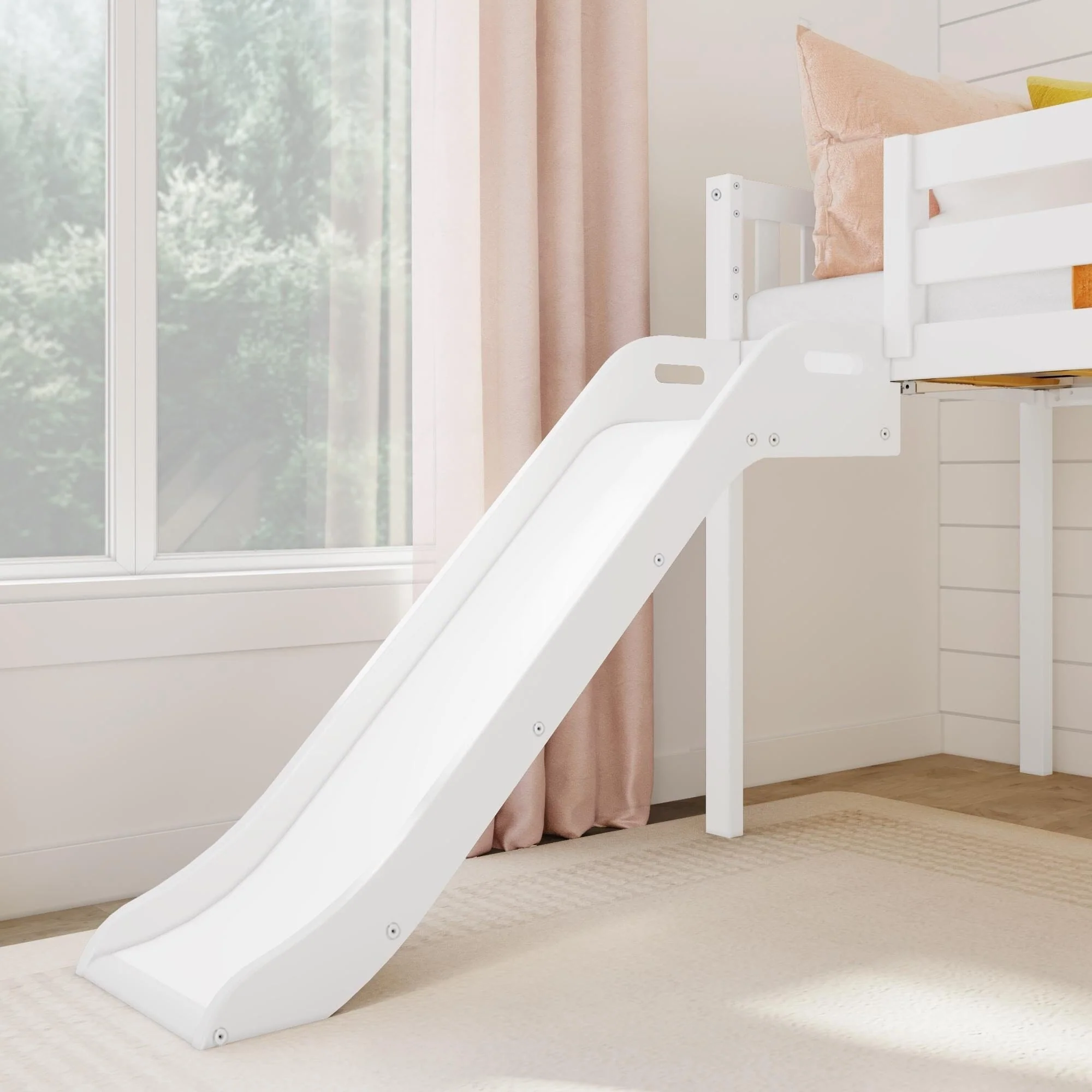 Twin Low Loft Bed With Slide & Stairs - Image 3