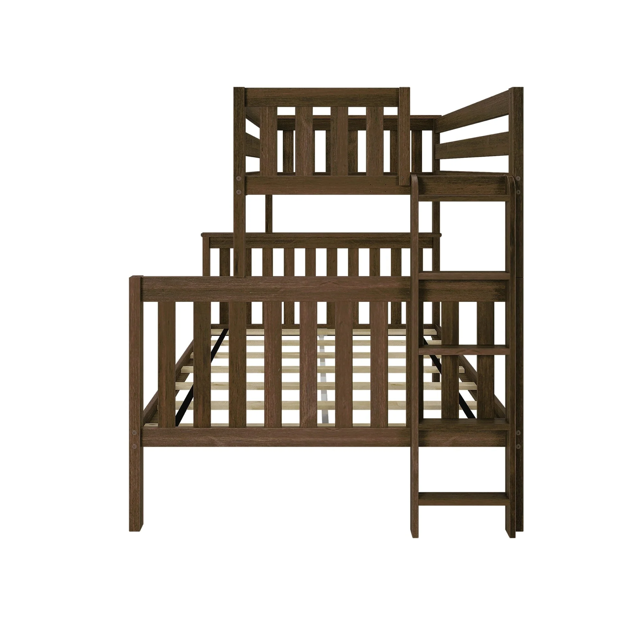 Twin Over Full Bunk Bed With Ladder on End - Image 16