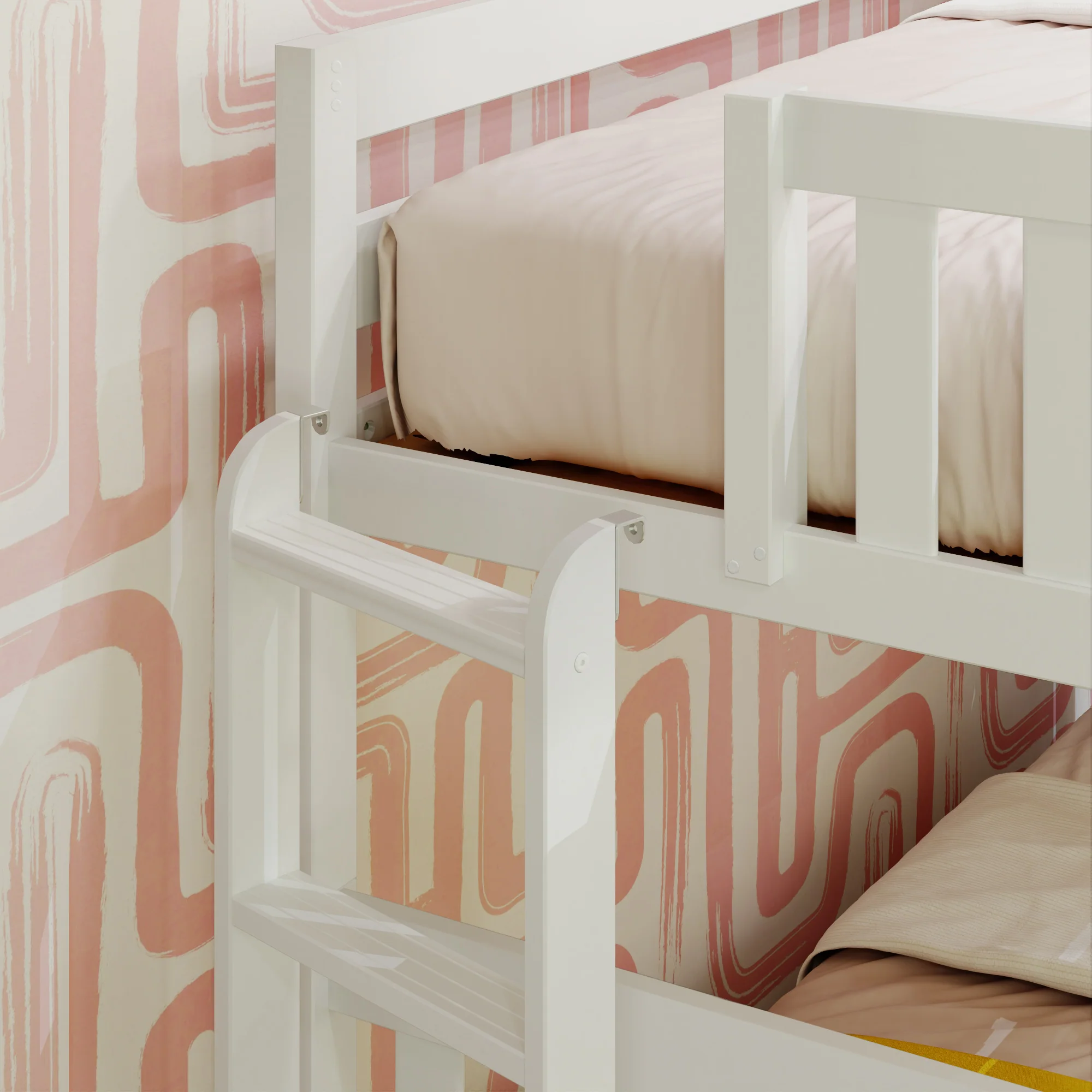 Twin Over Full Bunk Bed With Ladder on End - Image 17