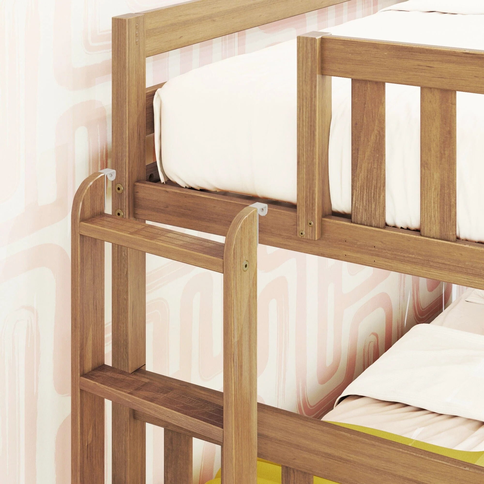 Twin Over Full Bunk Bed With Storage Drawers & Ladder on End - Image 18