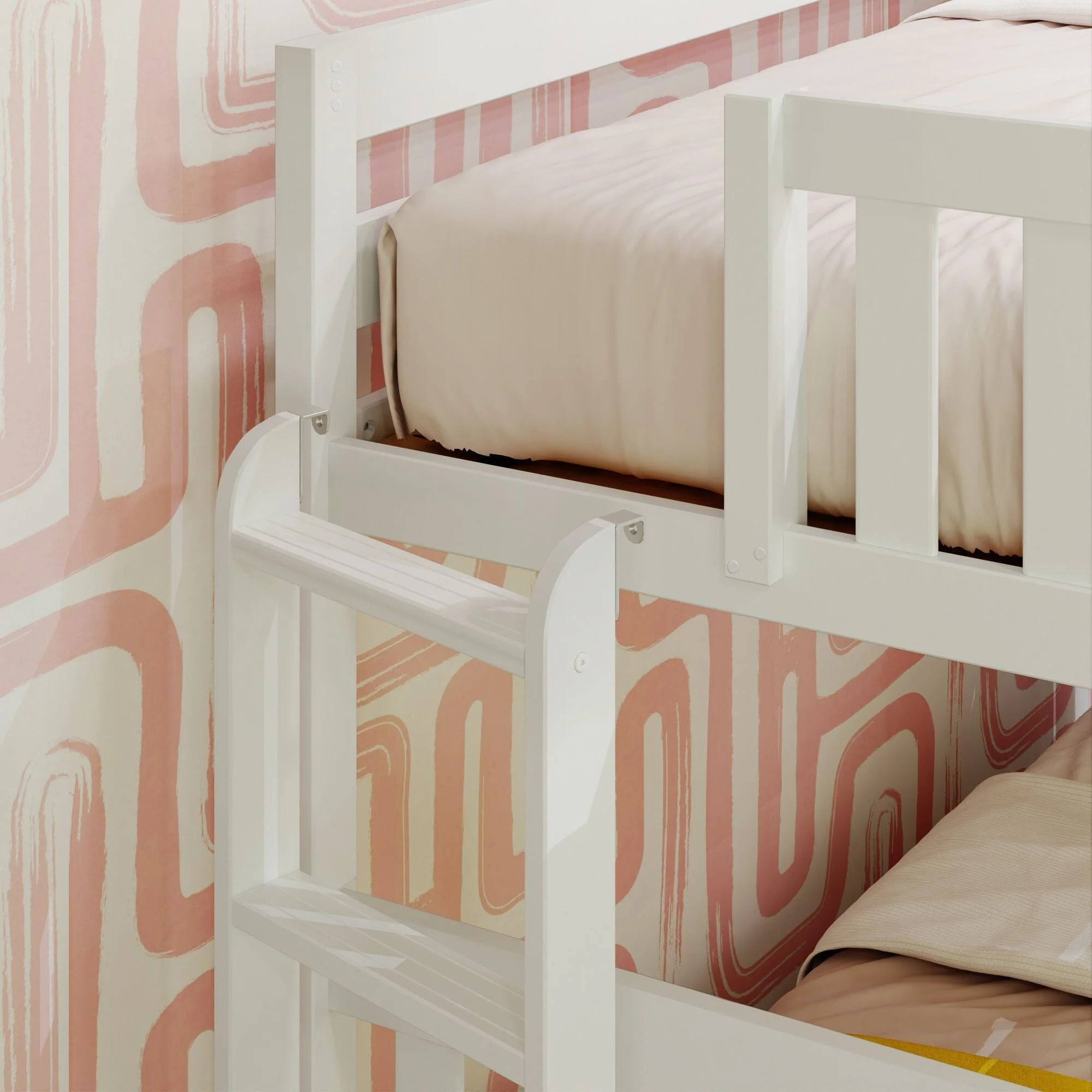 Twin Over Full Bunk Bed With Ladder on End & Trundle - Image 17
