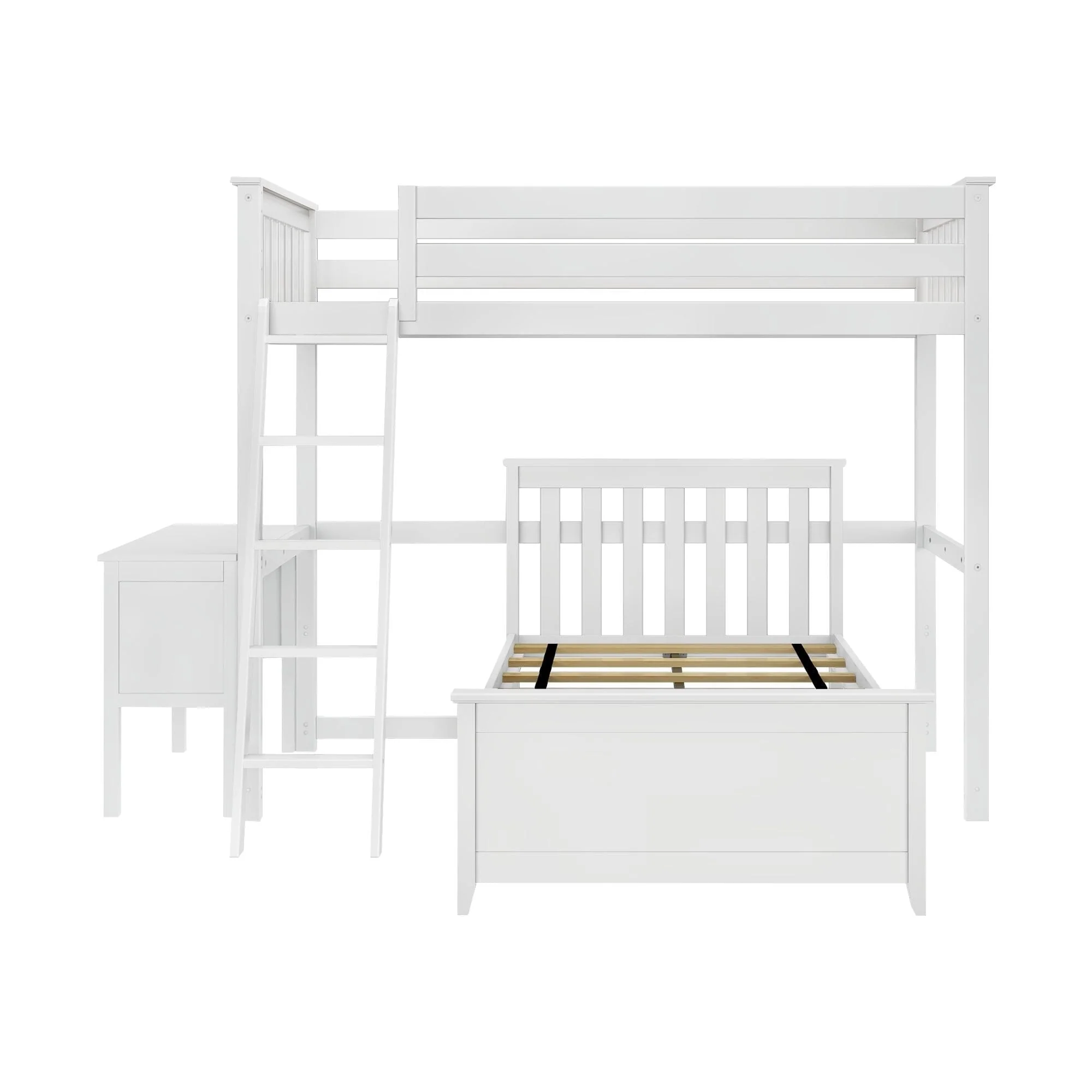 Twin Over Twin L-Shaped Bunk Bed With Desk - Image 8