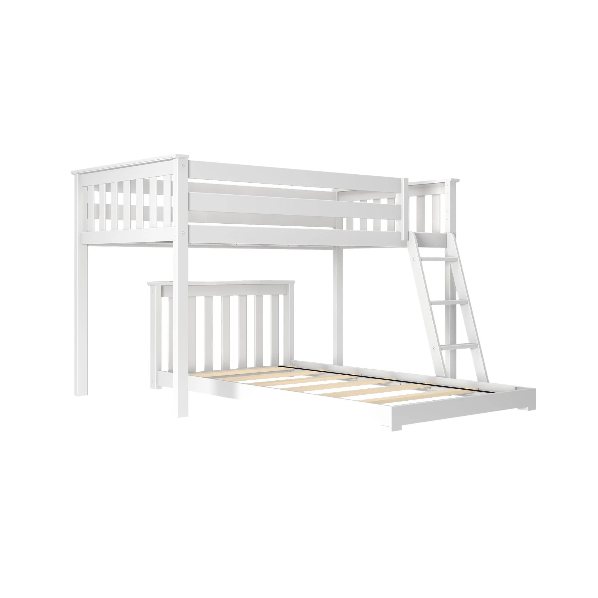 Twin Over Twin L-Shaped Low Bunk Bed - Image 3