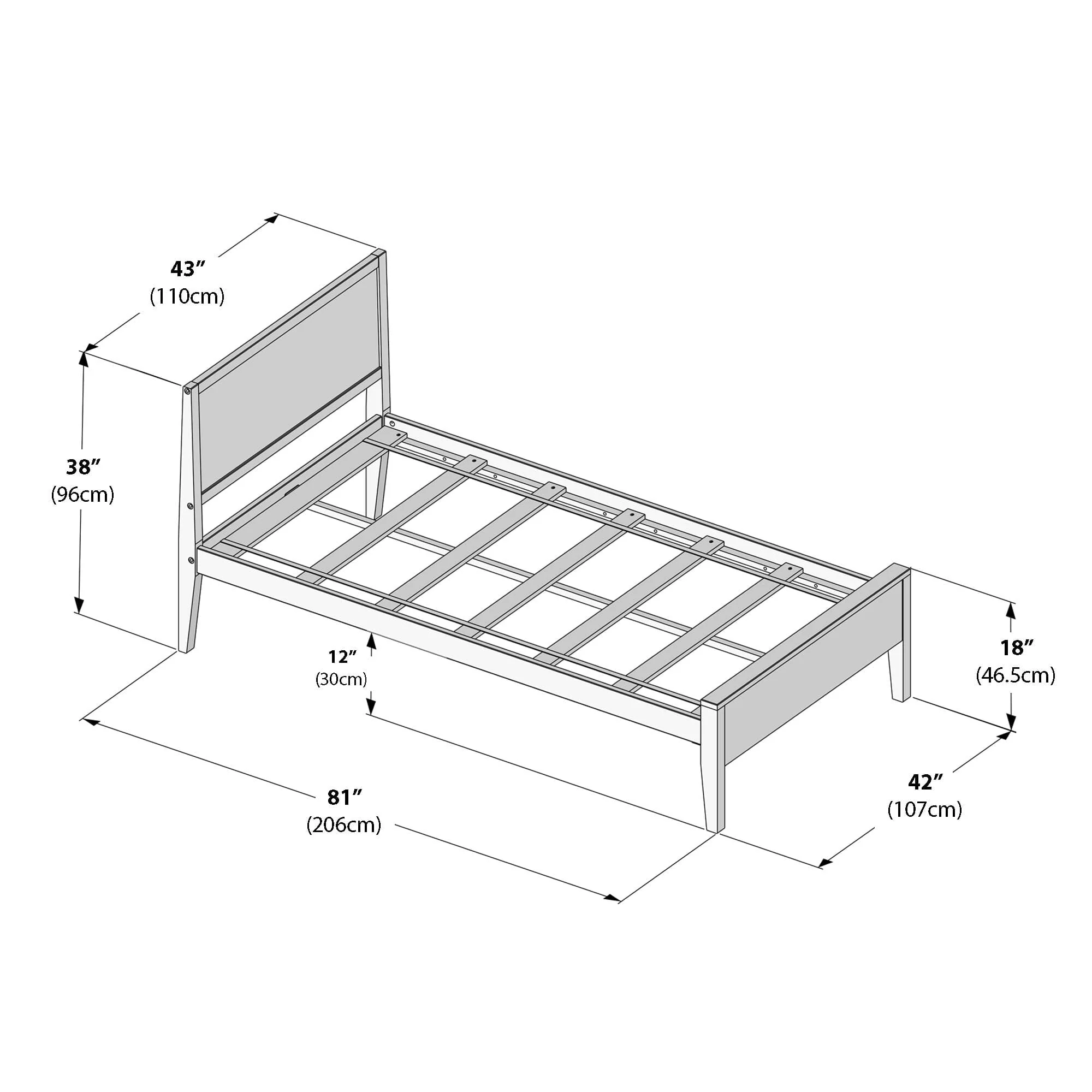 Twin Panel Bed - Image 20