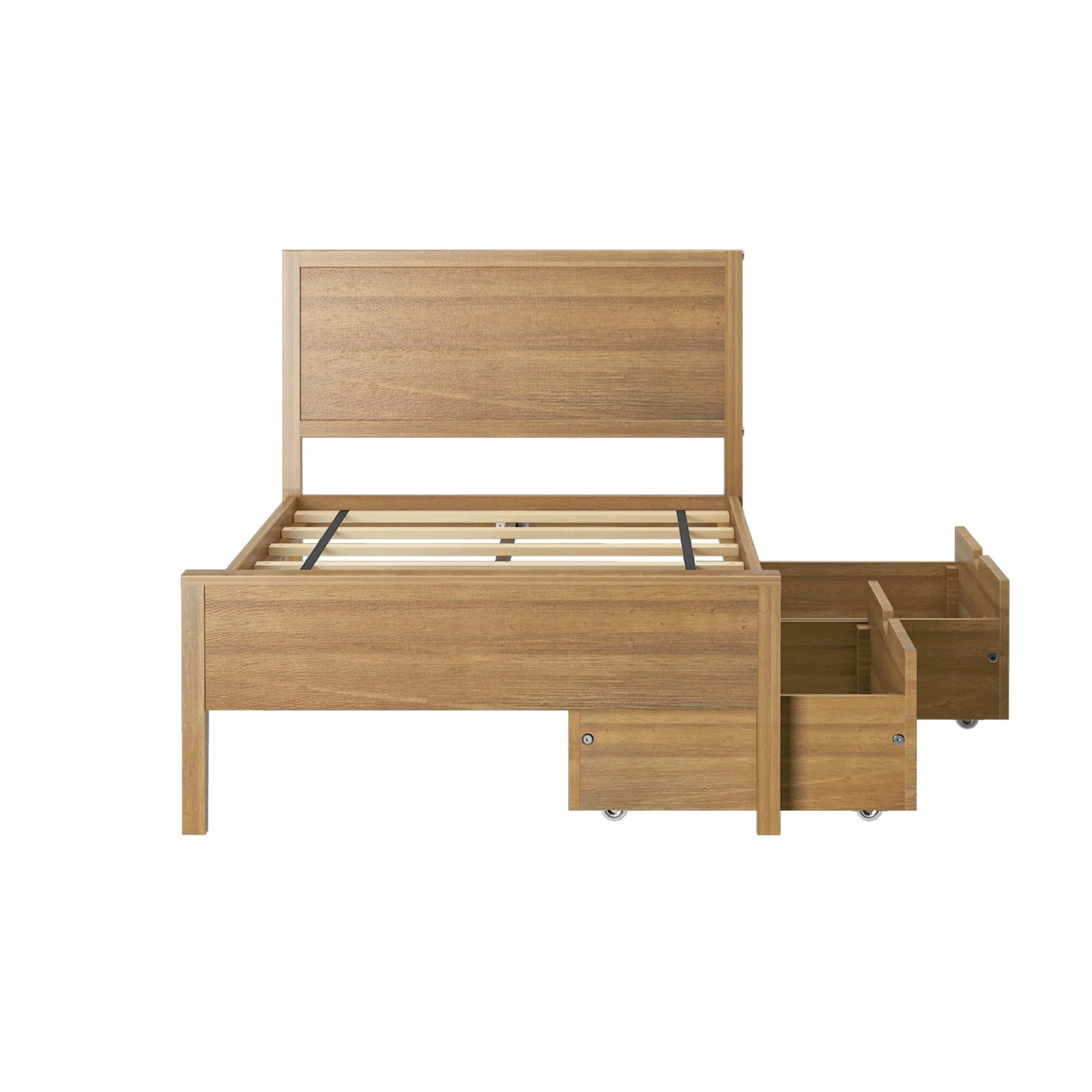 Twin Panel Bed With Storage Drawers - Image 11
