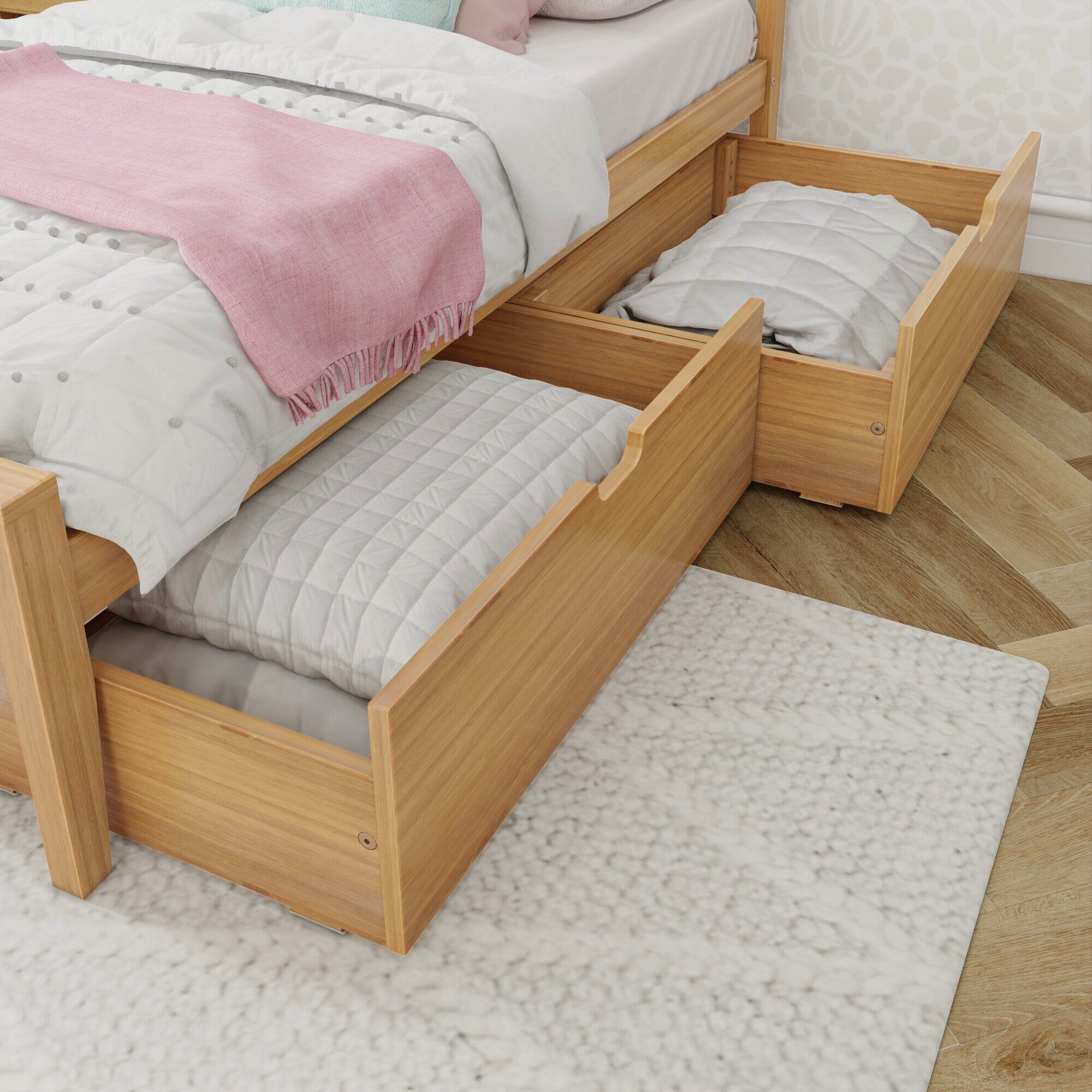 Twin Panel Bed With Storage Drawers - Image 14