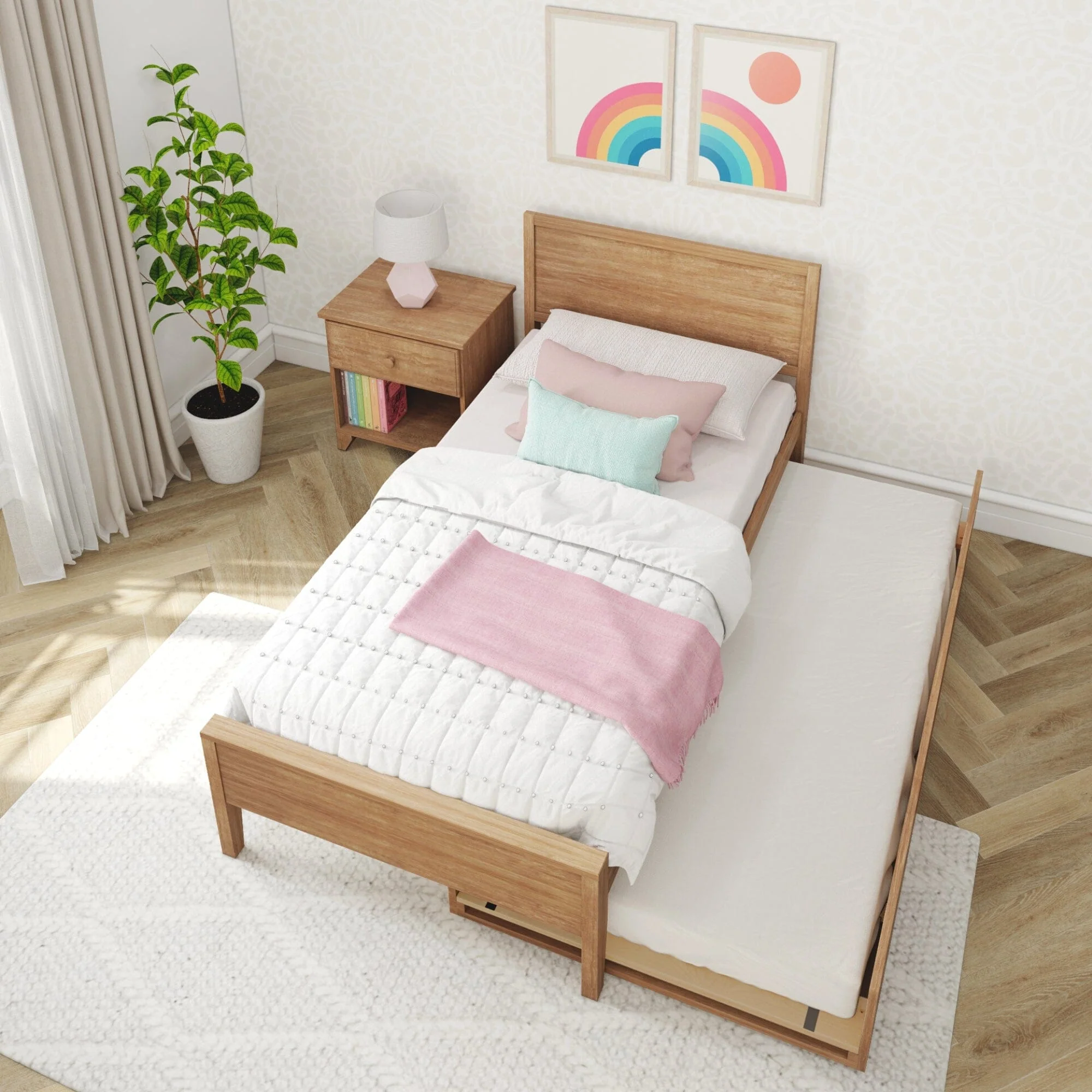 Twin Panel Bed With Trundle - Image 18