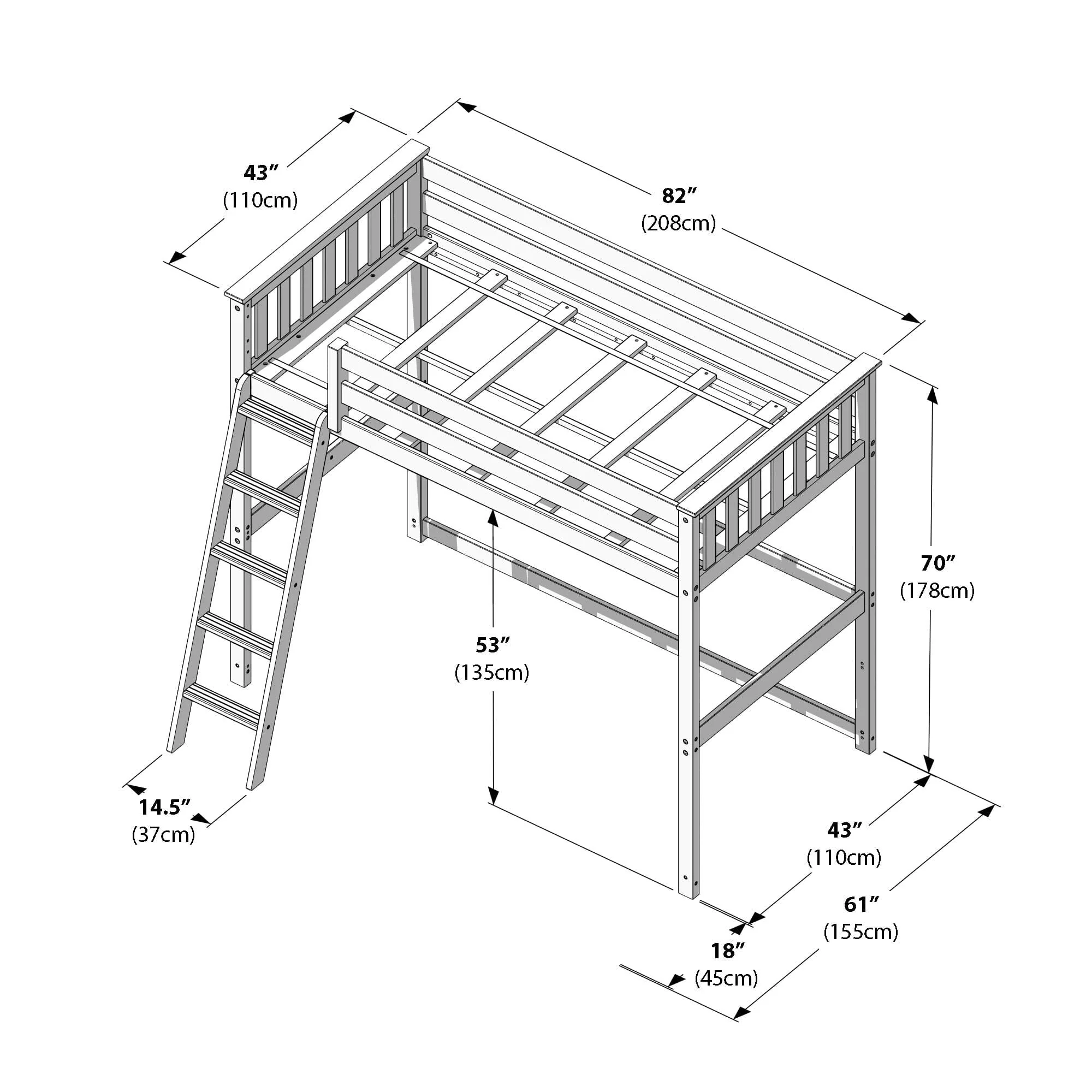 Twin Loft Bed - Image 22