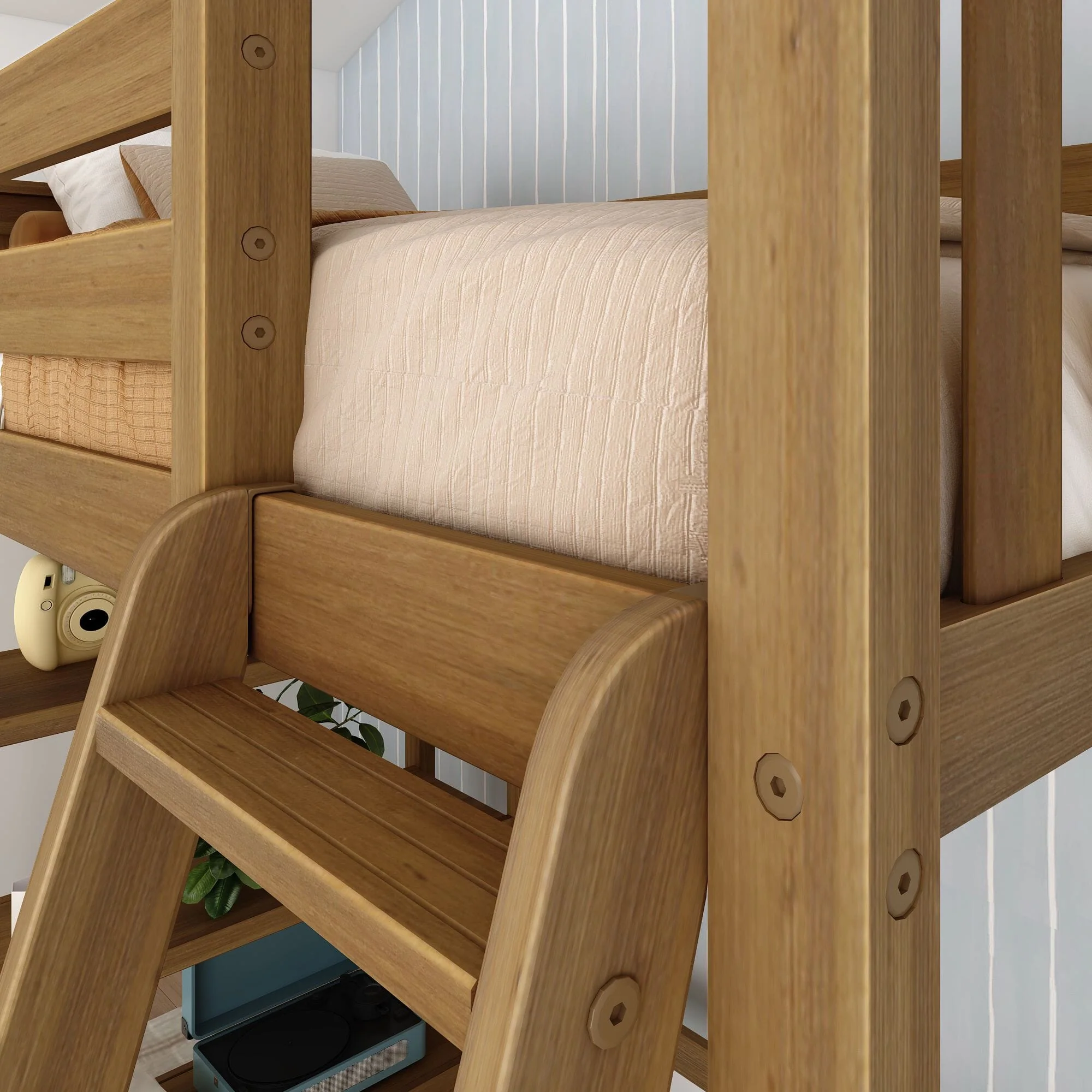 Twin Loft Bed With Bookcase - Image 15